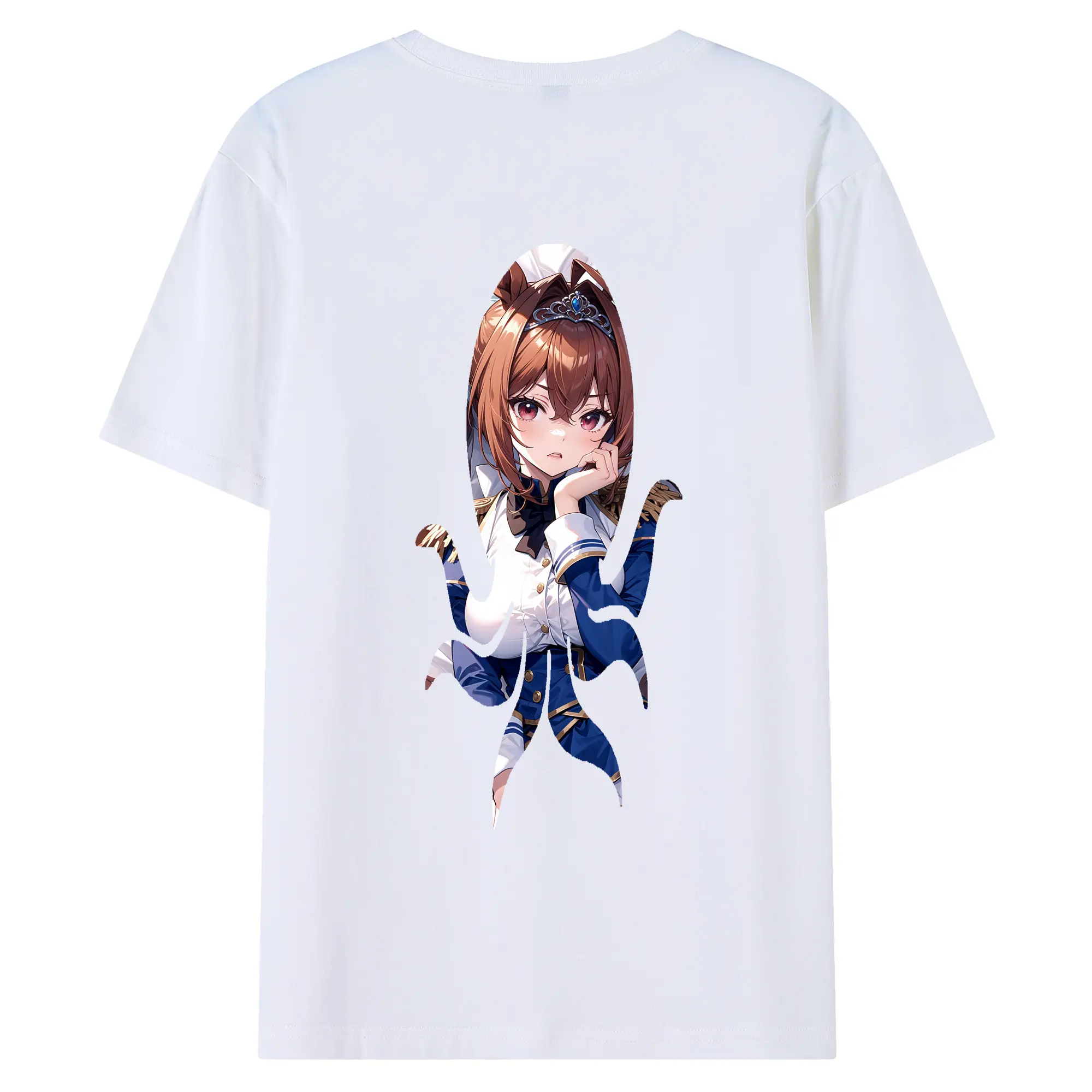 ウマ娘 プリティーダービー グッズ ダイワスカーレット - 綿100％ 半袖Tシャツ ・ バックプリント ・ 快適 通気性 ・ 日常使い 散歩 スポーツ用
