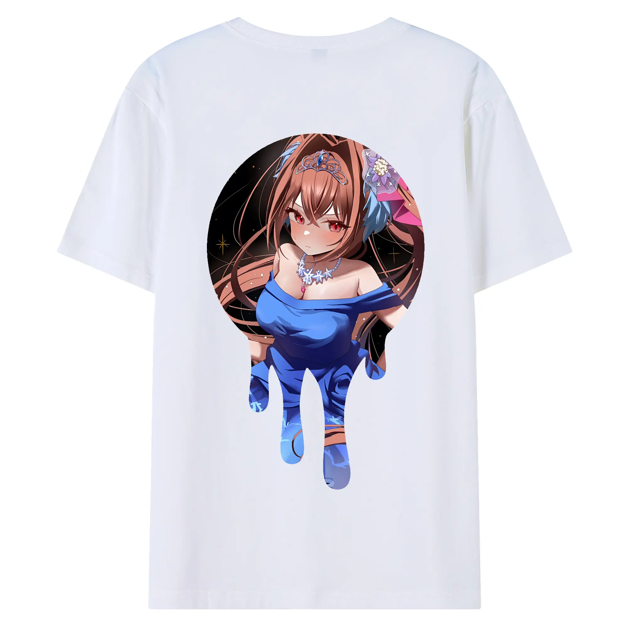 ウマ娘 プリティーダービー グッズ ダイワスカーレット - 綿100％ 半袖Tシャツ ・ バックプリント ・ 快適 通気性 ・ 日常使い 散歩 スポーツ用