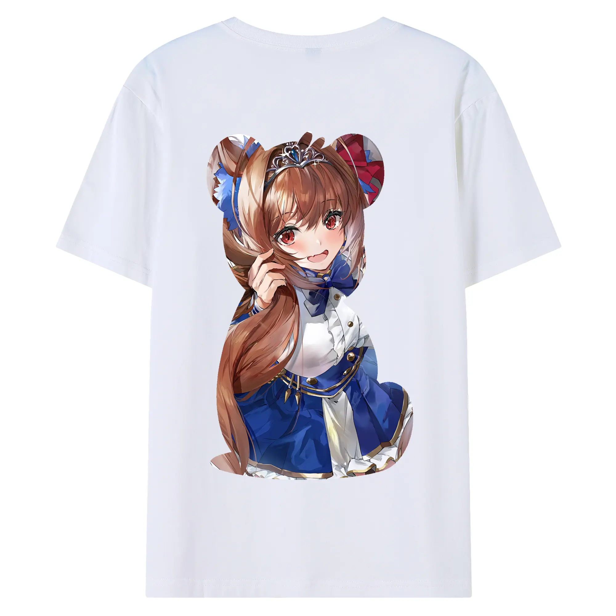 ウマ娘 プリティーダービー グッズ ダイワスカーレット - 綿100％ 半袖Tシャツ ・ バックプリント ・ 快適 通気性 ・ 日常使い 散歩 スポーツ用