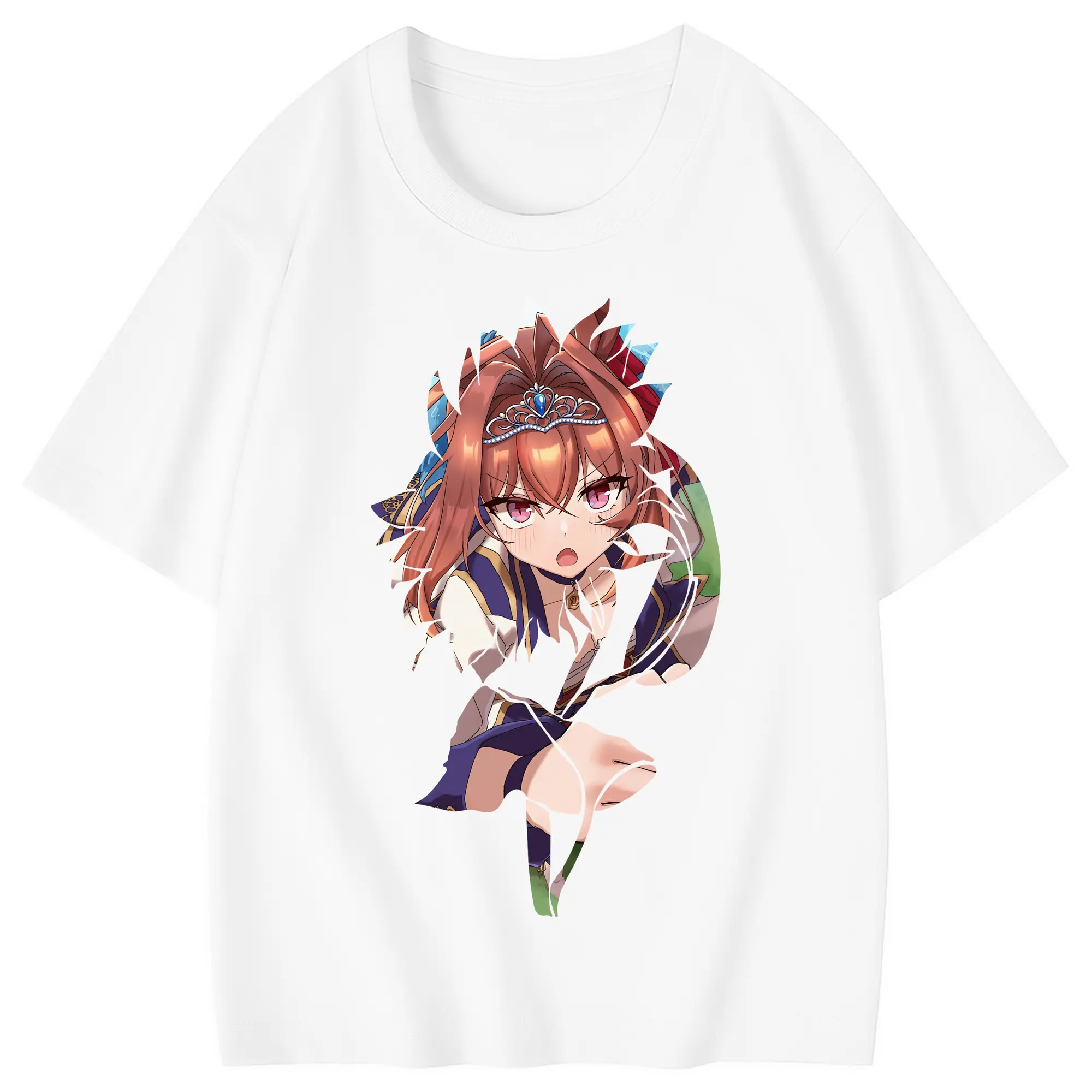 ウマ娘 プリティーダービー グッズ ダイワスカーレット - 綿100％ キッズTシャツ ・ フロントプリント ・ 快適 通気性 ・ スポーツ カジュアル 散歩用