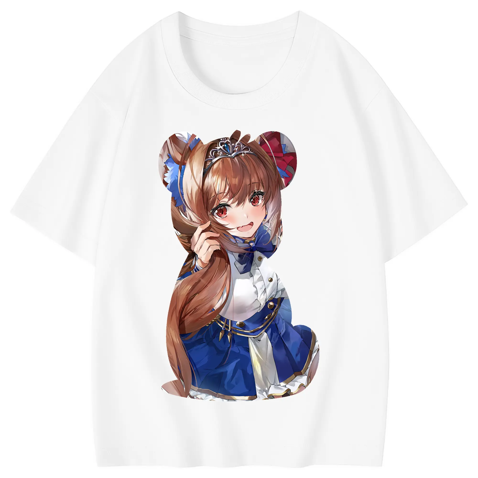 ウマ娘 プリティーダービー グッズ ダイワスカーレット - 綿100％ キッズTシャツ ・ フロントプリント ・ 快適 通気性 ・ スポーツ カジュアル 散歩用