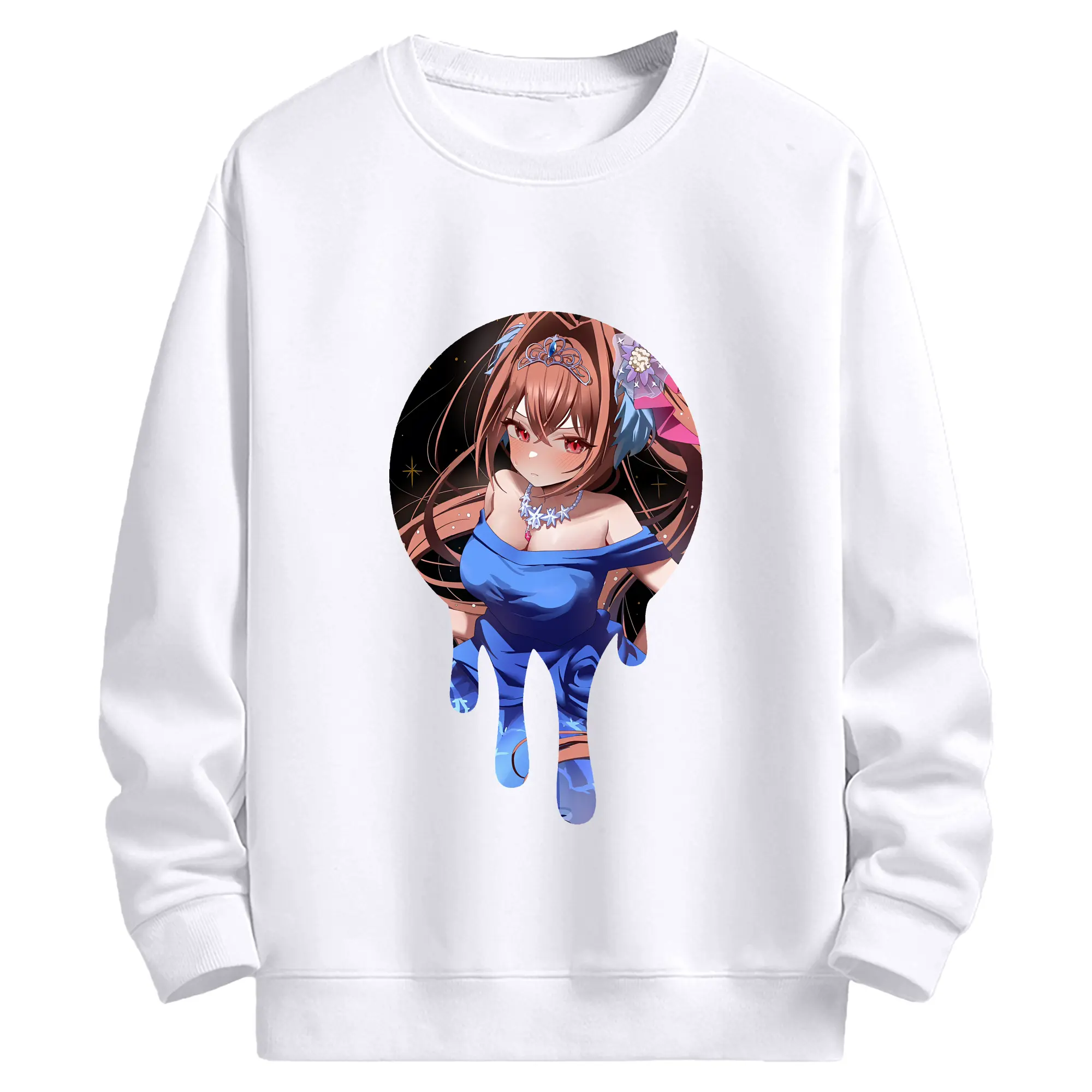 ウマ娘 プリティーダービー グッズ ダイワスカーレット - 高品質 クルーネック スウェット ・ コットン59％ ポリエステル41％ ・ ユニセックス 長袖 トレーナー ・ カジュアル デイリー スポーツ 散歩用