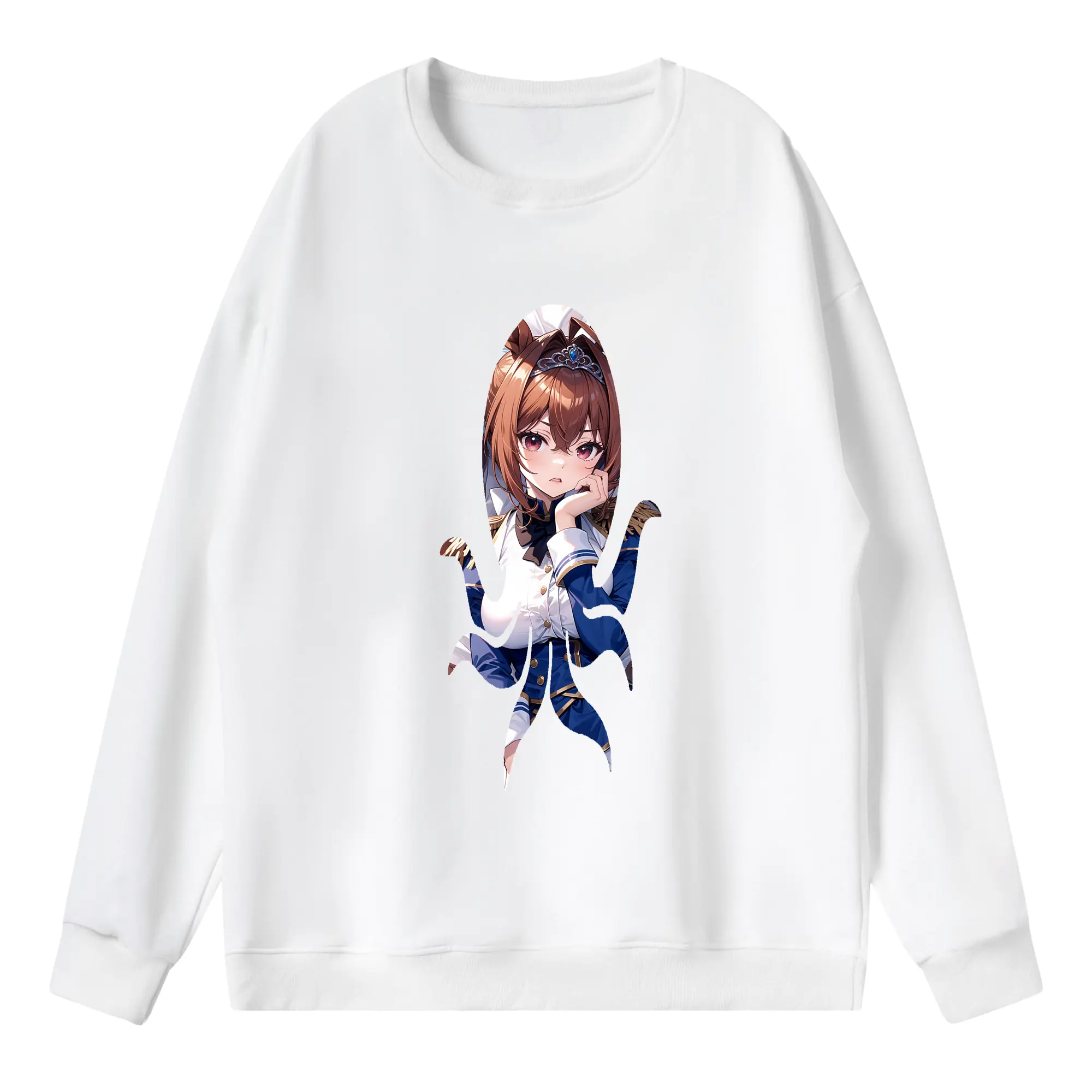 ウマ娘 プリティーダービー グッズ ダイワスカーレット - 薄手 クルーネック スウェット 裏毛260g · ポリエステル 春秋向け カジュアル 男女兼用 · トレーナー デイリー スポーツ 散歩に最適