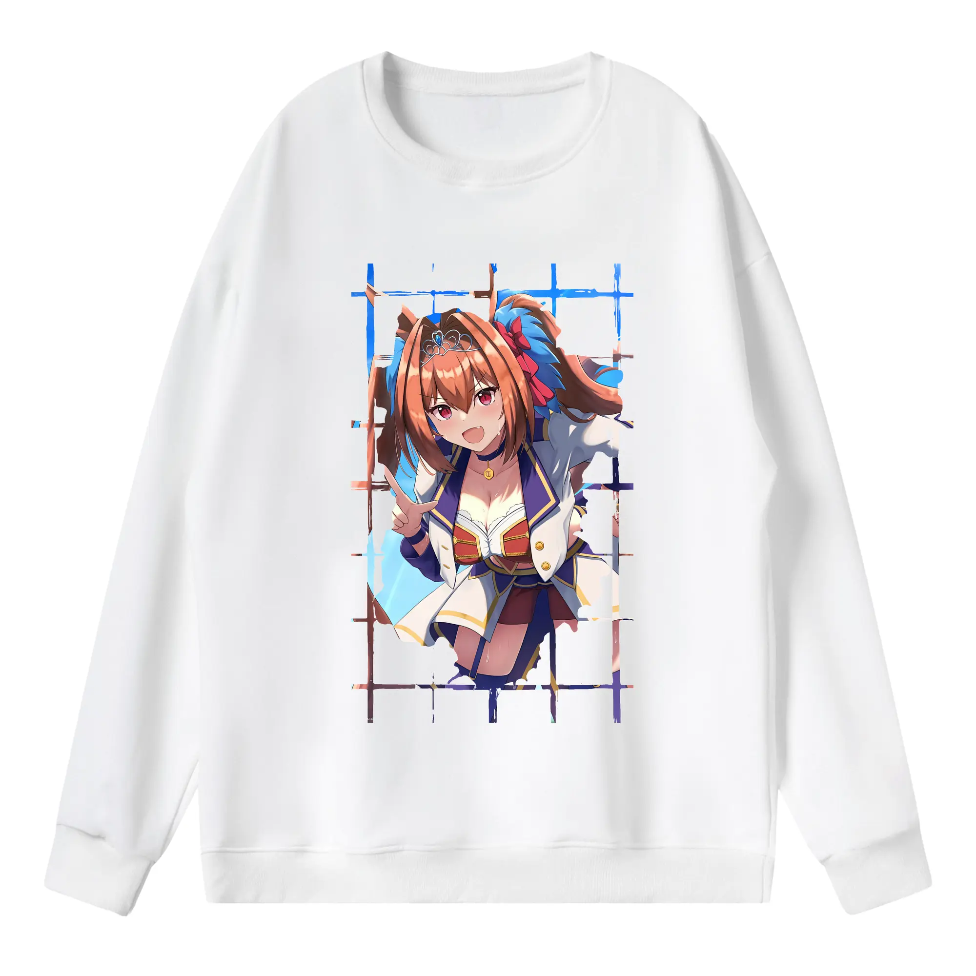 ウマ娘 プリティーダービー グッズ ダイワスカーレット - 薄手 クルーネック スウェット 裏毛260g · ポリエステル 春秋向け カジュアル 男女兼用 · トレーナー デイリー スポーツ 散歩に最適