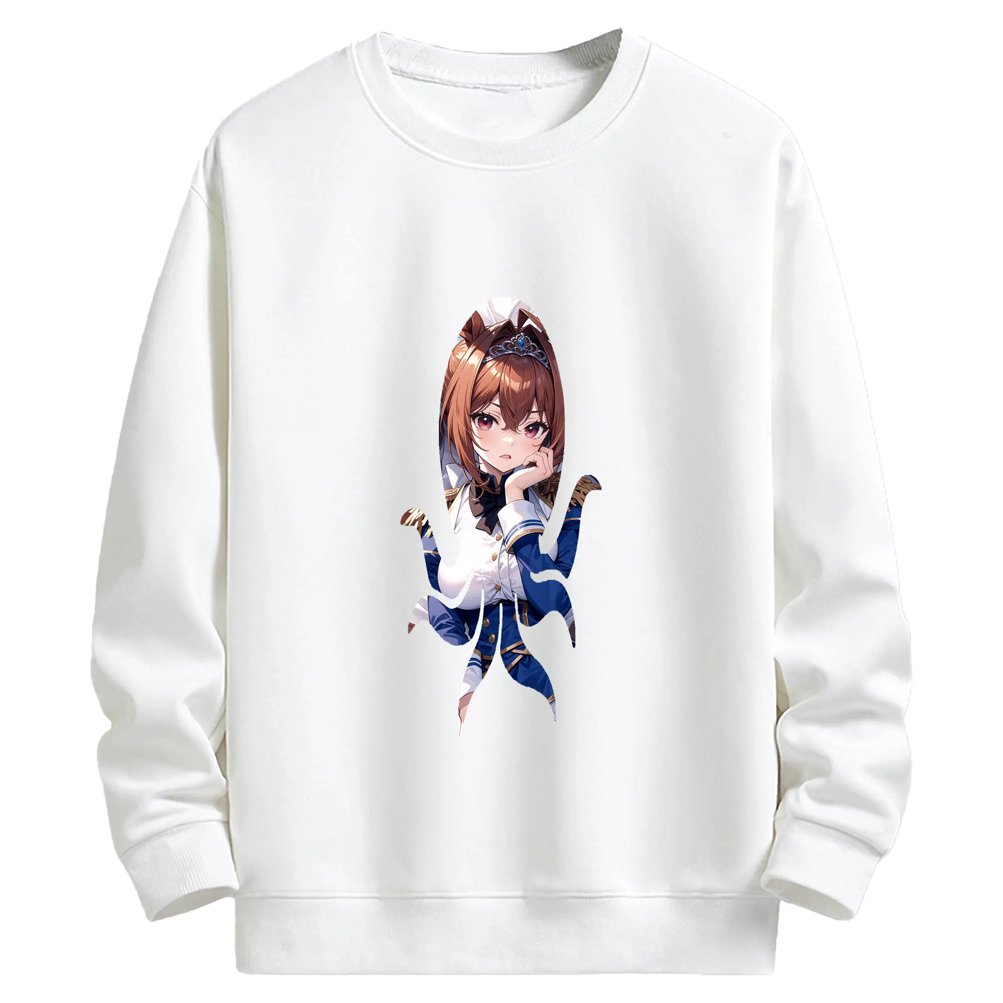 ウマ娘 プリティーダービー グッズ ダイワスカーレット - キッズ クルーネックスウェットシャツ ・ フロントプリント ・ 綿80％ ポリエステル20％ ・ 快適 通学 スポーツ 日常使い お散歩用