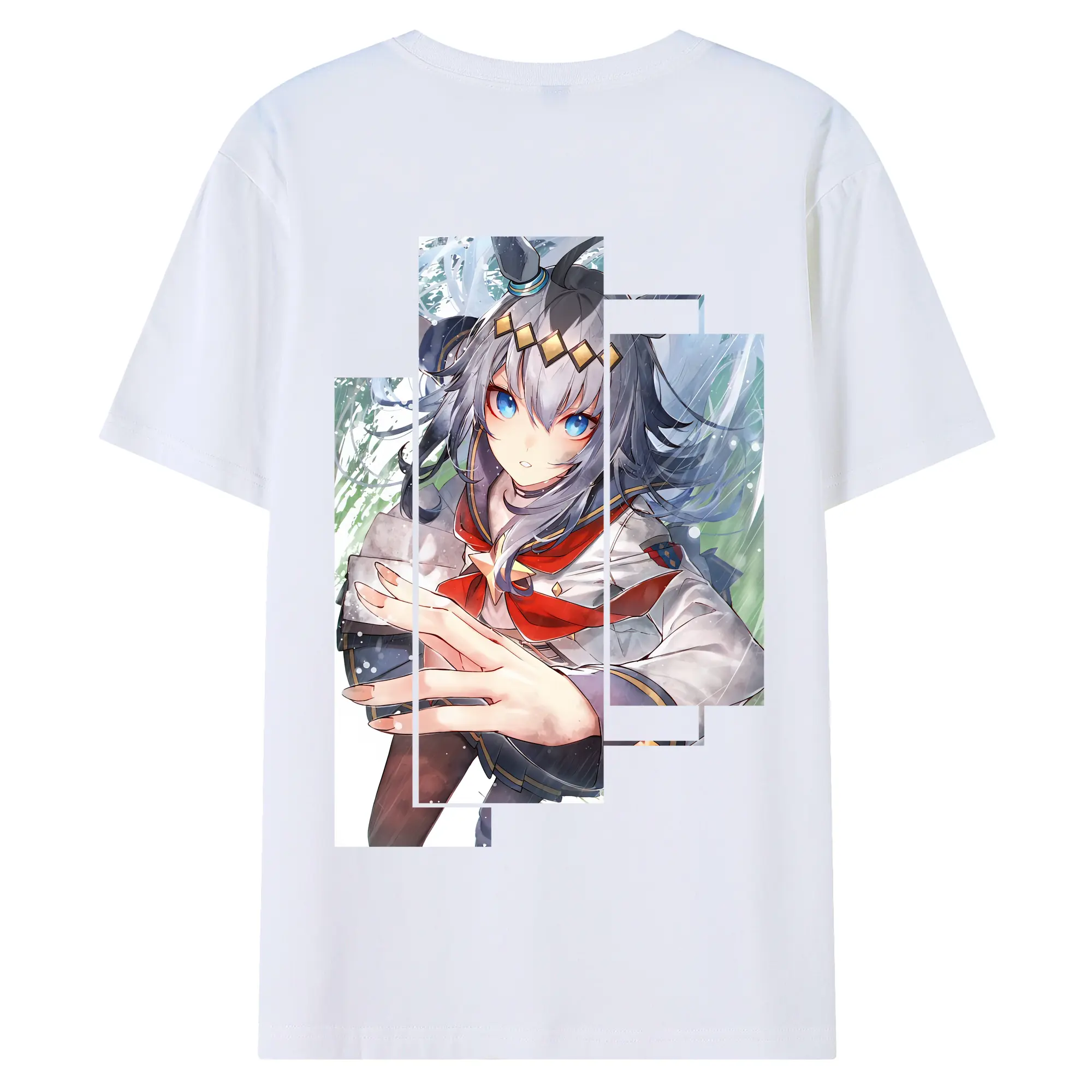 ウマ娘 プリティーダービー グッズ オグリキャップ - 綿100％ 半袖Tシャツ ・ バックプリント ・ 快適 通気性 ・ 日常使い 散歩 スポーツ用