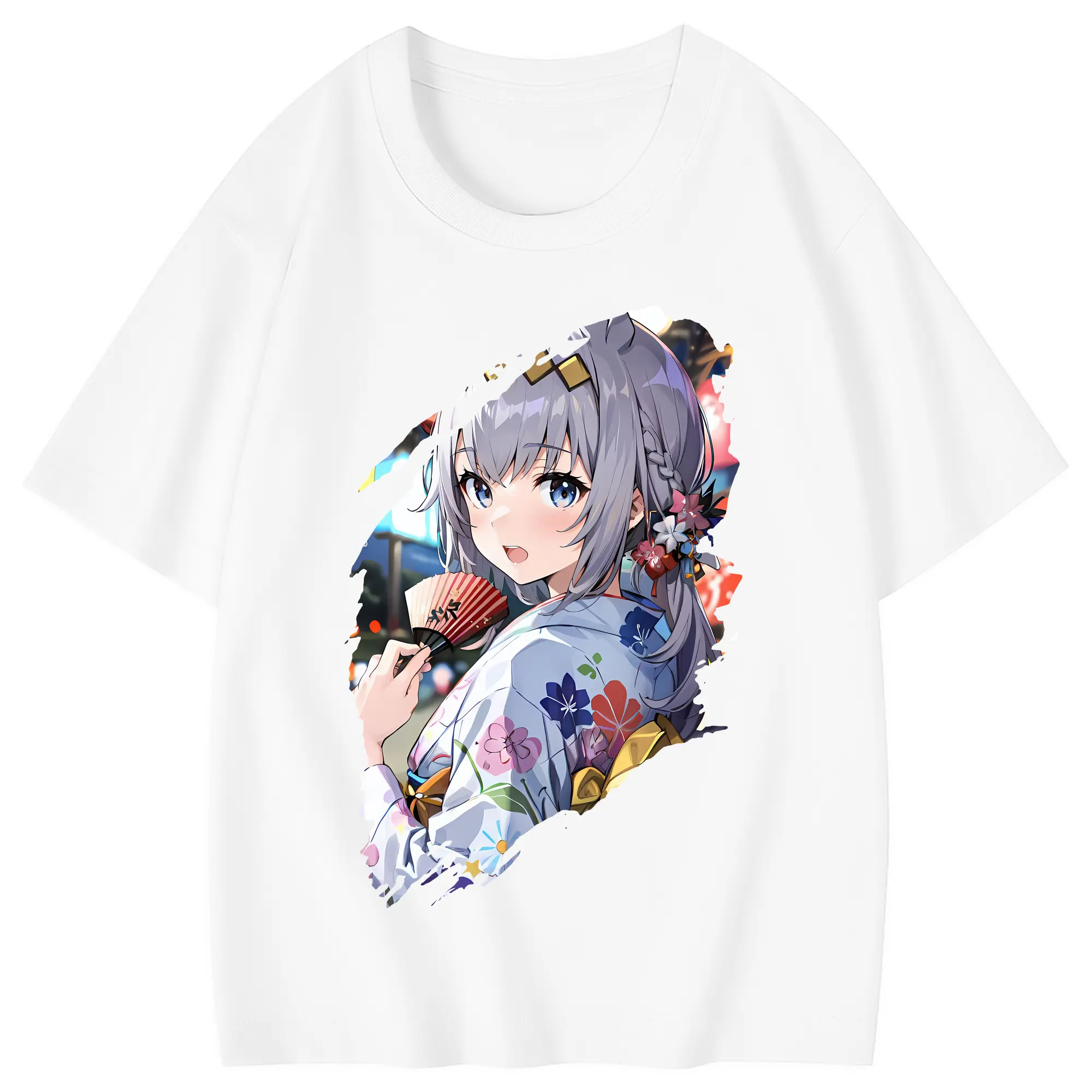 ウマ娘 プリティーダービー グッズ オグリキャップ - 綿100％ キッズTシャツ ・ フロントプリント ・ 快適 通気性 ・ スポーツ カジュアル 散歩用