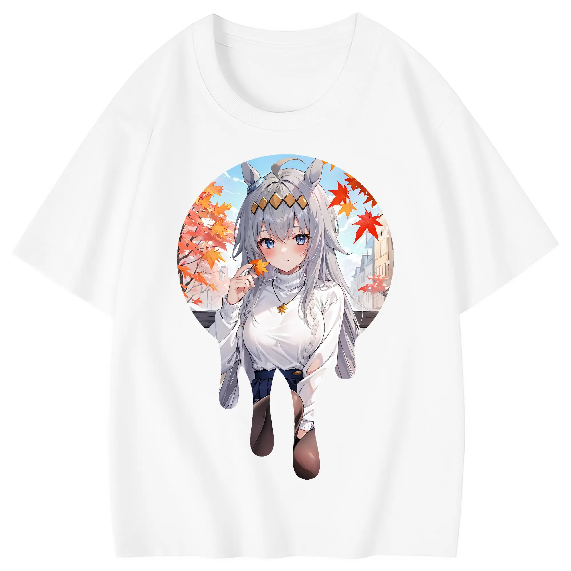 ウマ娘 プリティーダービー グッズ オグリキャップ - 綿100％ キッズTシャツ ・ フロントプリント ・ 快適 通気性 ・ スポーツ カジュアル 散歩用