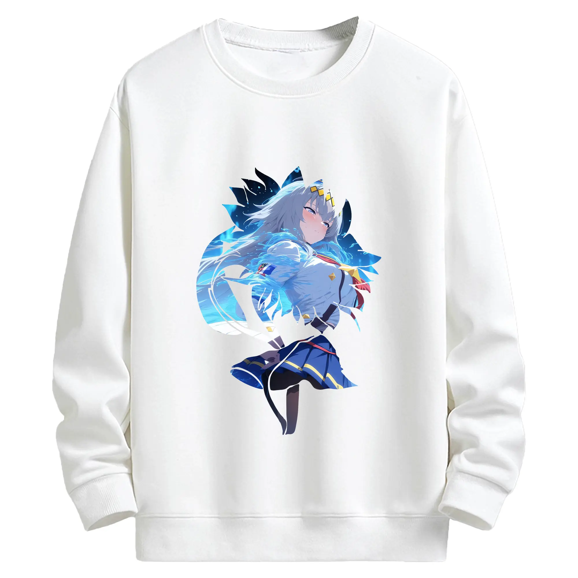 ウマ娘 プリティーダービー グッズ オグリキャップ - キッズ クルーネックスウェットシャツ ・ フロントプリント ・ 綿80％ ポリエステル20％ ・ 快適 通学 スポーツ 日常使い お散歩用