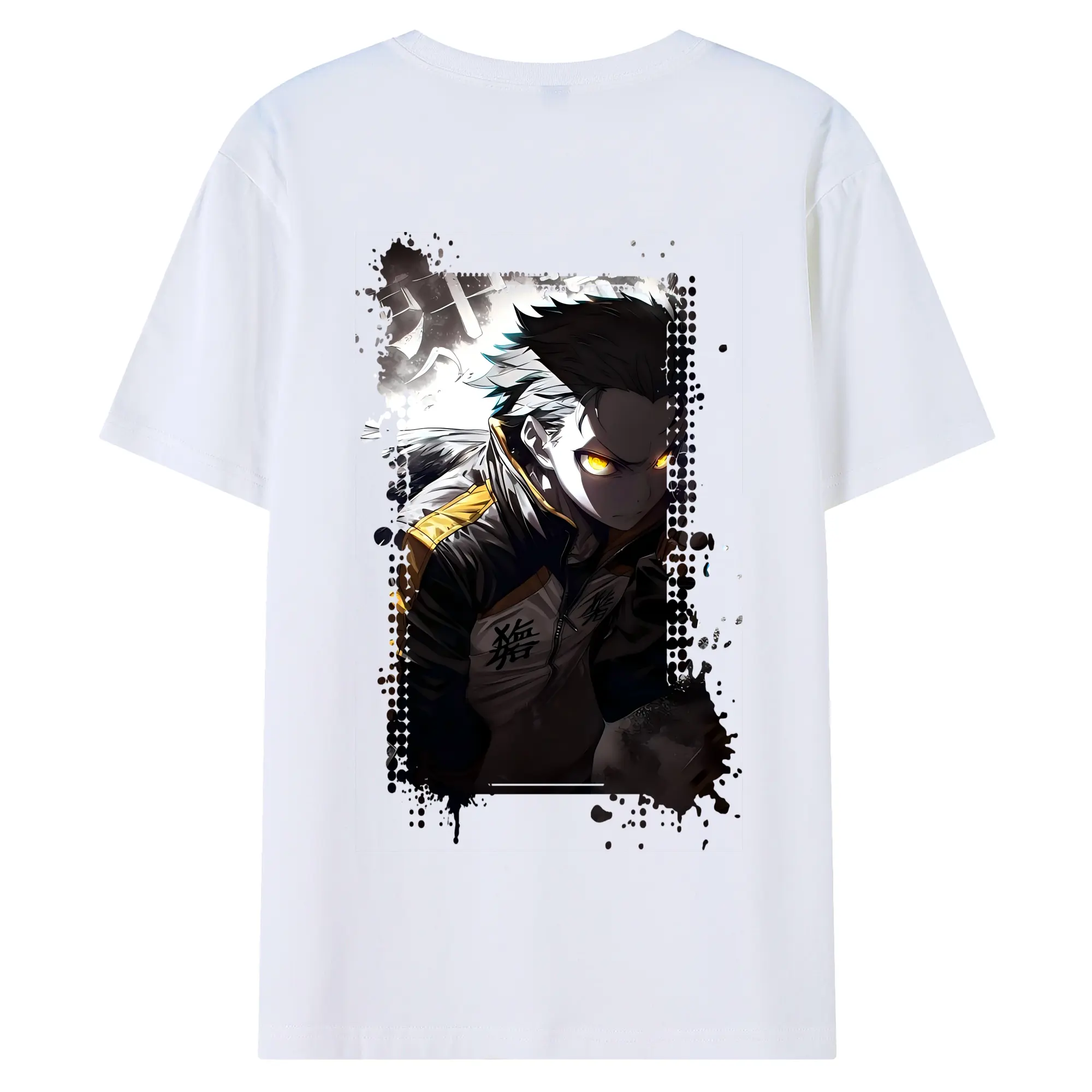 リゼロ グッズ ナツキ・スバル - 綿100％ 半袖Tシャツ ・ バックプリント ・ 快適 通気性 ・ 日常使い 散歩 スポーツ用