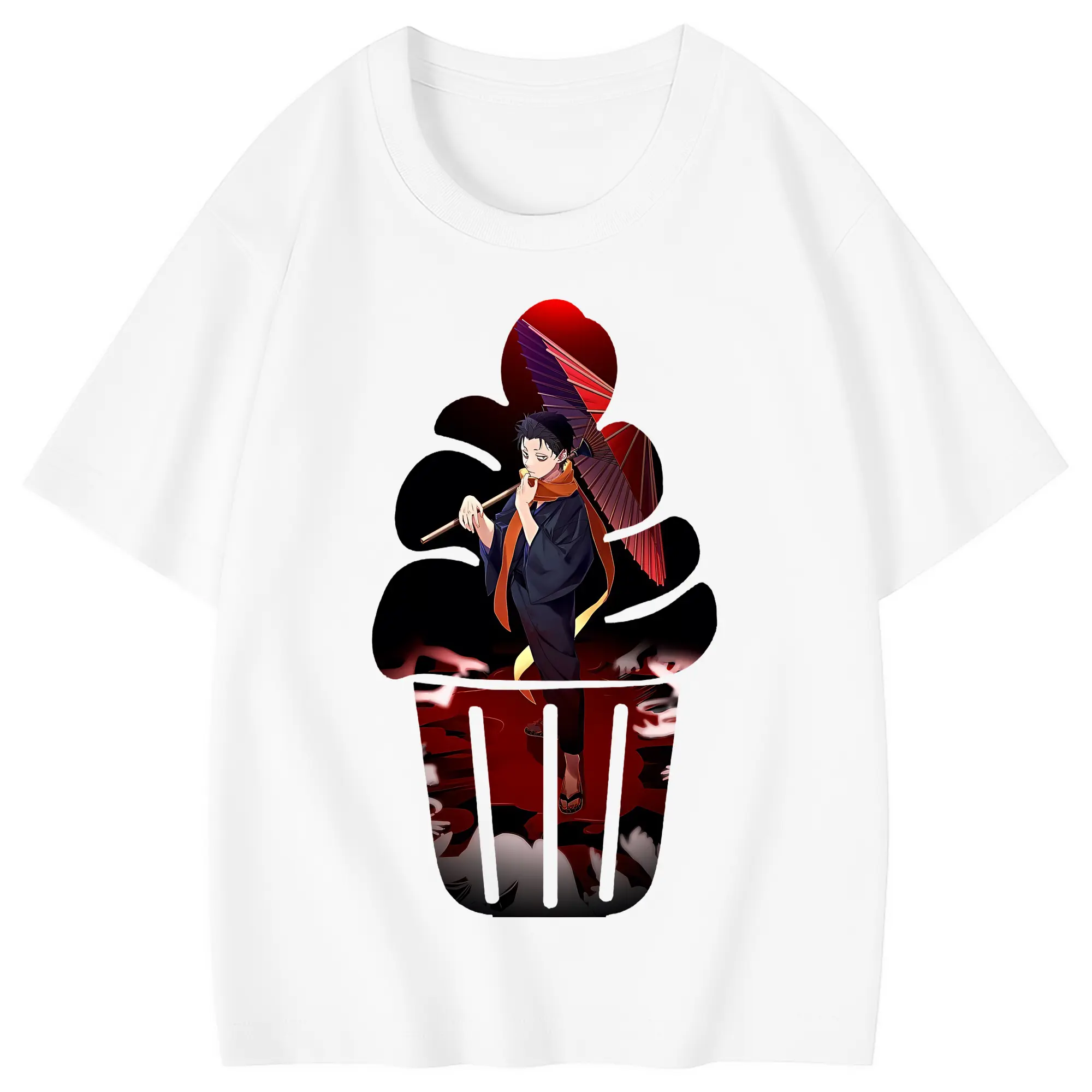 リゼロ グッズ ナツキ・スバル - 綿100％ キッズTシャツ ・ フロントプリント ・ 快適 通気性 ・ スポーツ カジュアル 散歩用