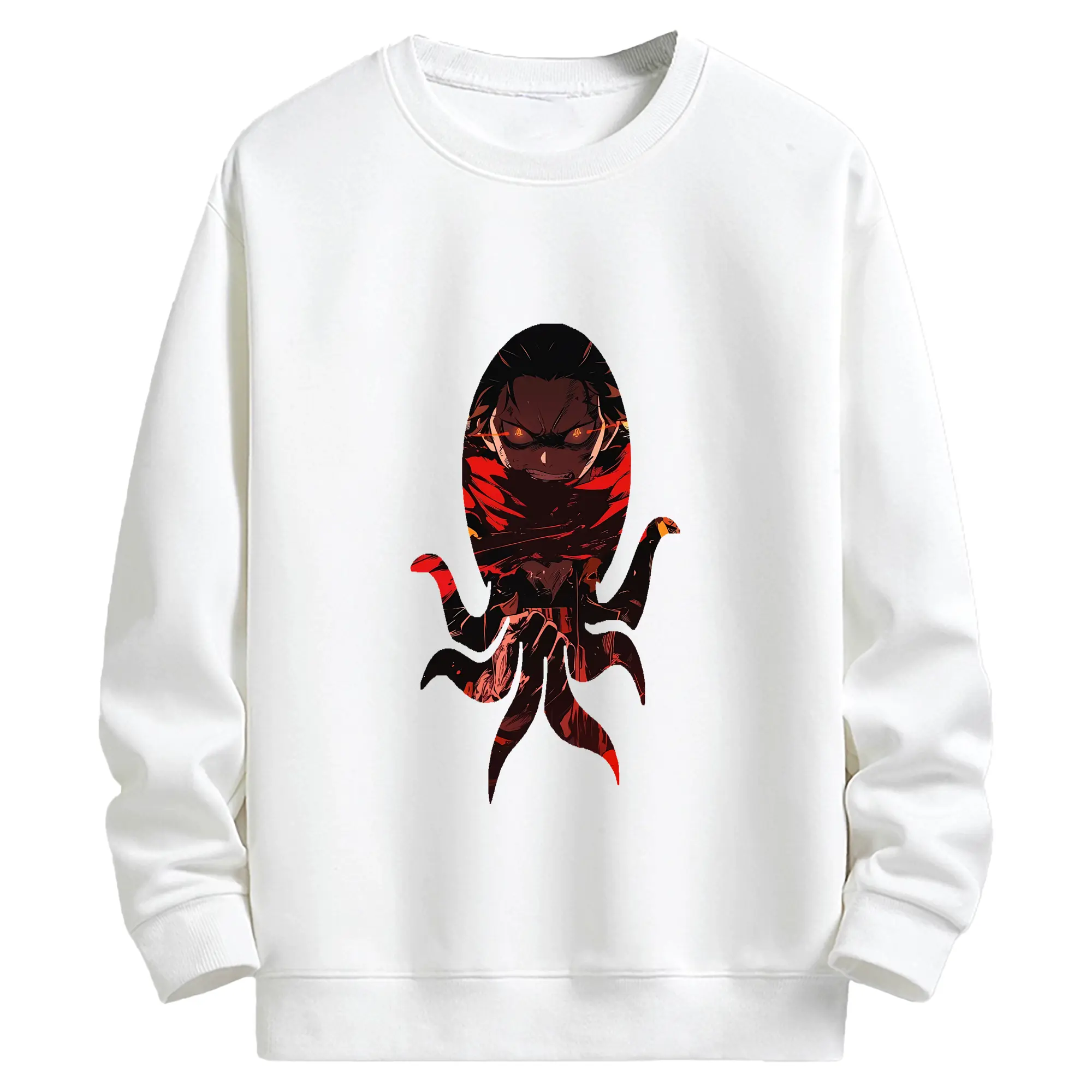 リゼロ グッズ ナツキ・スバル - キッズ クルーネックスウェットシャツ ・ フロントプリント ・ 綿80％ ポリエステル20％ ・ 快適 通学 スポーツ 日常使い お散歩用