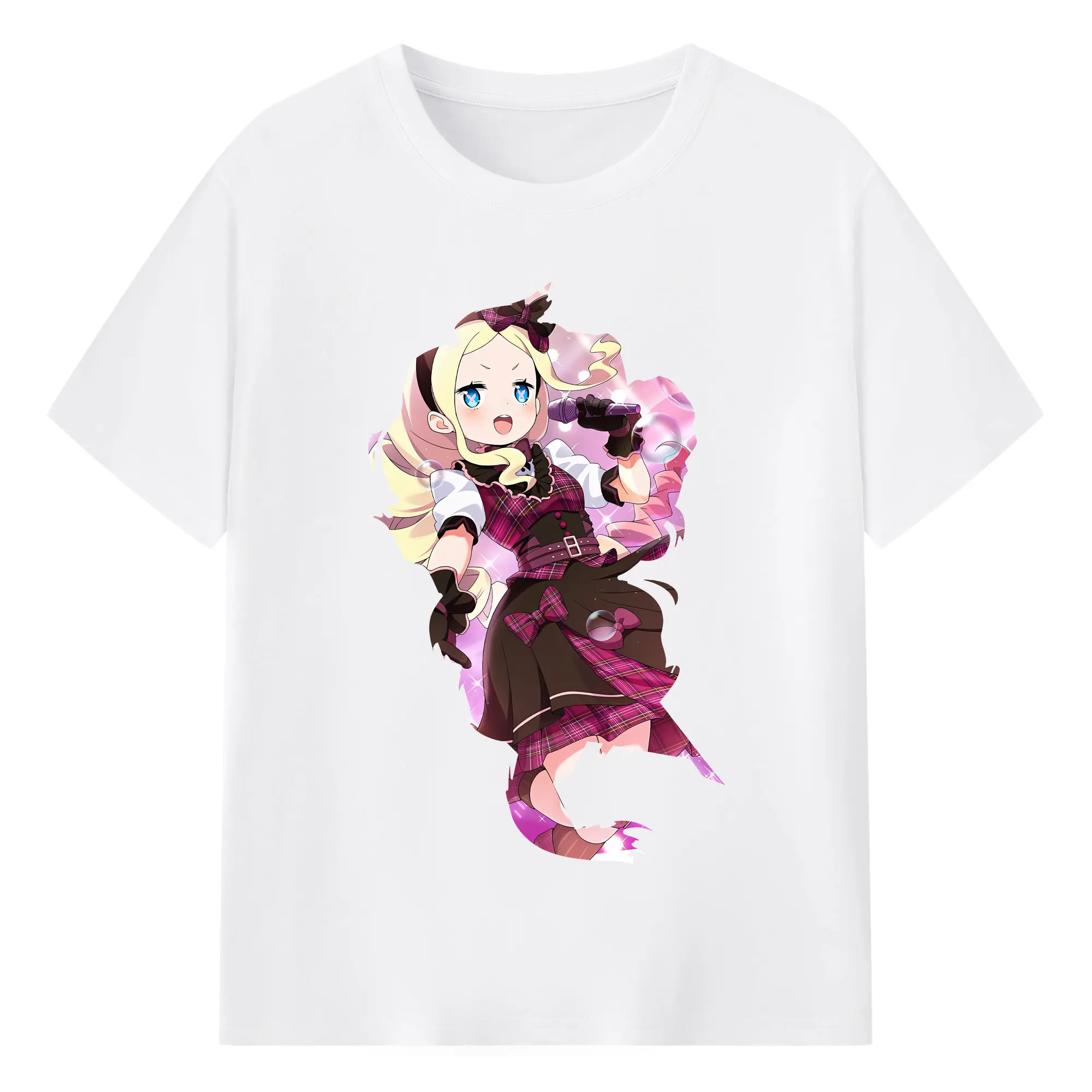 リゼロ グッズ ベアトリス - 綿100％ 半袖Tシャツ ・ フロントプリント ・ 快適 通気性 ・ 日常使い 散歩 スポーツ用