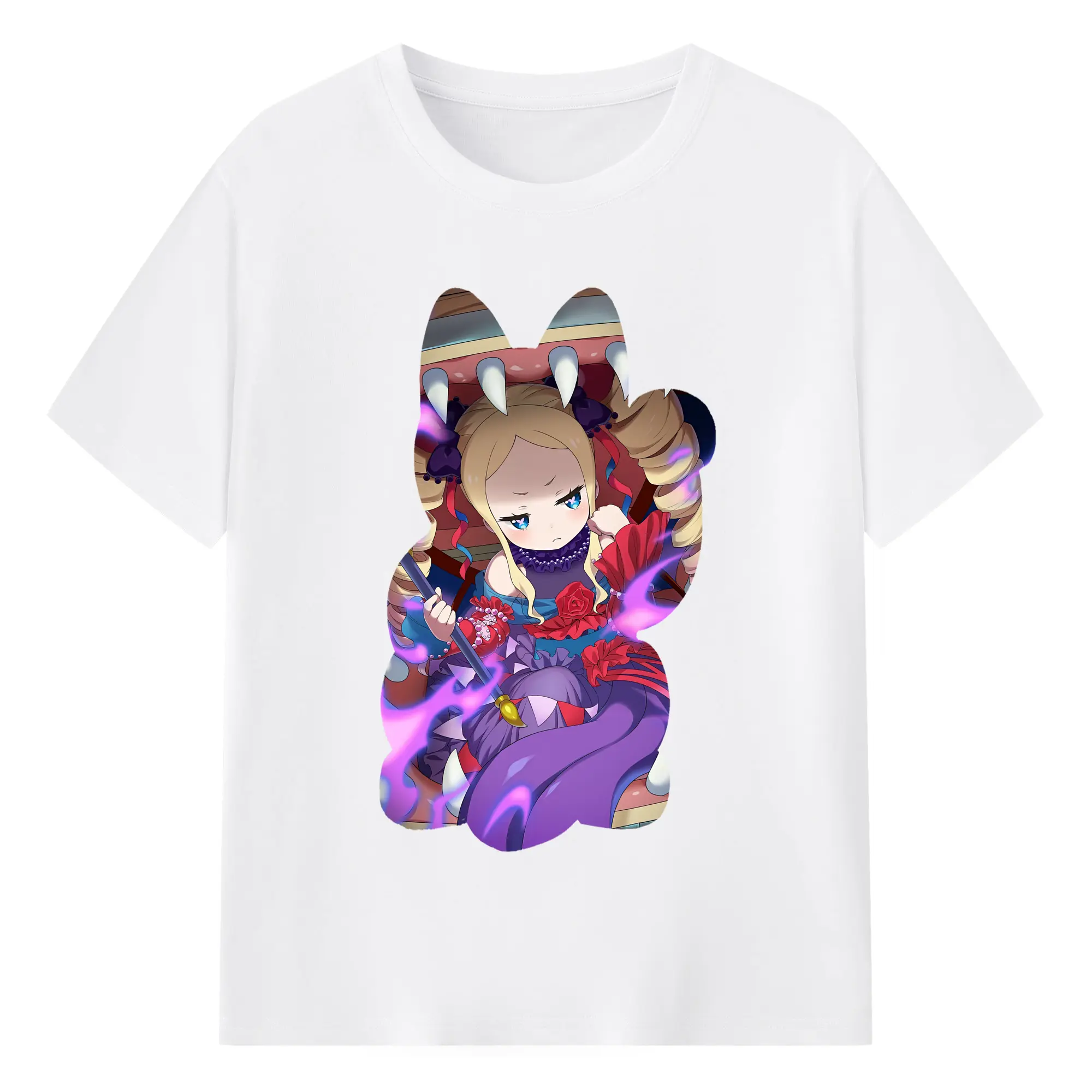 リゼロ グッズ ベアトリス - 綿100％ 半袖Tシャツ ・ フロントプリント ・ 快適 通気性 ・ 日常使い 散歩 スポーツ用