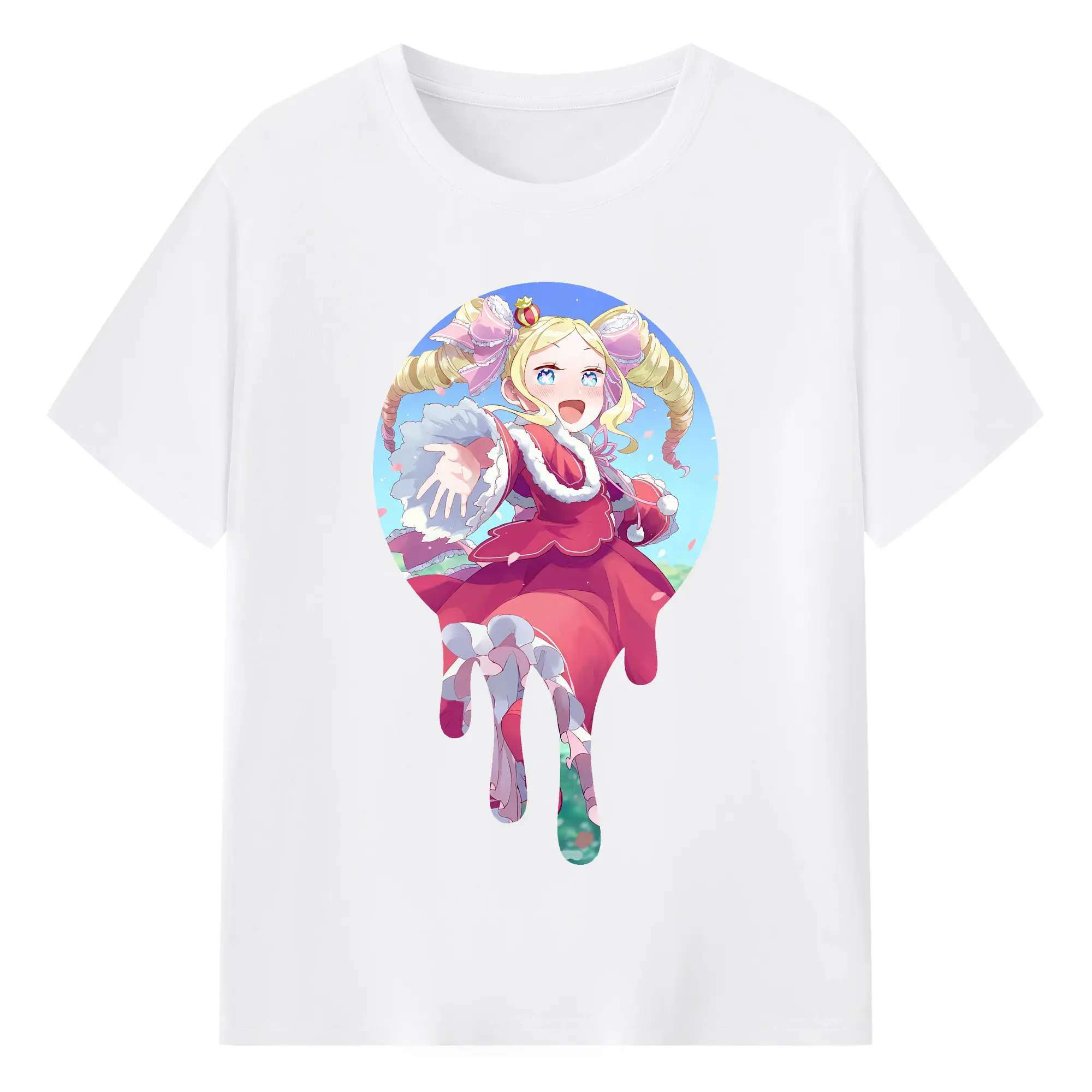 リゼロ グッズ ベアトリス - 綿100％ 半袖Tシャツ ・ フロントプリント ・ 快適 通気性 ・ 日常使い 散歩 スポーツ用
