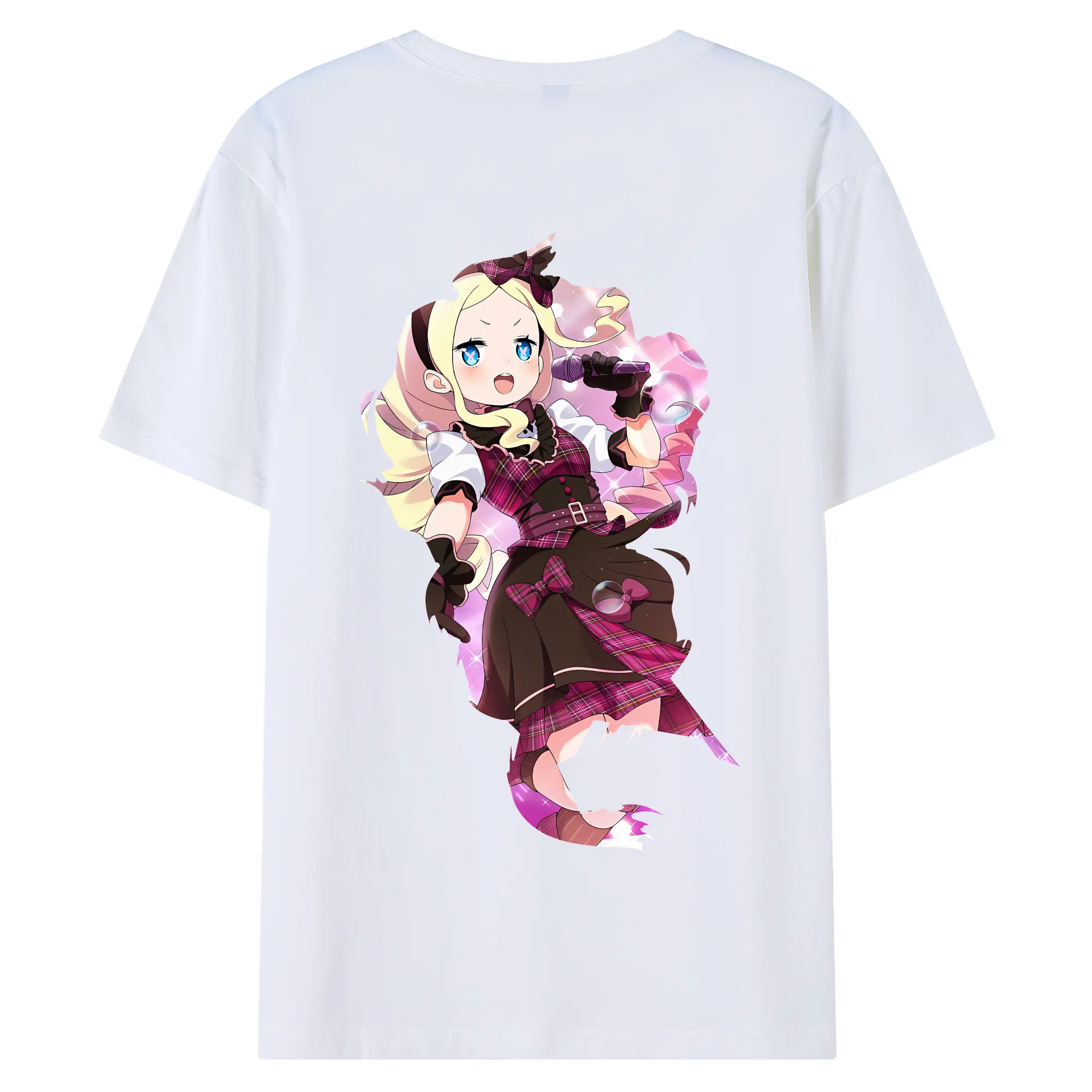 リゼロ グッズ ベアトリス - 綿100％ 半袖Tシャツ ・ バックプリント ・ 快適 通気性 ・ 日常使い 散歩 スポーツ用