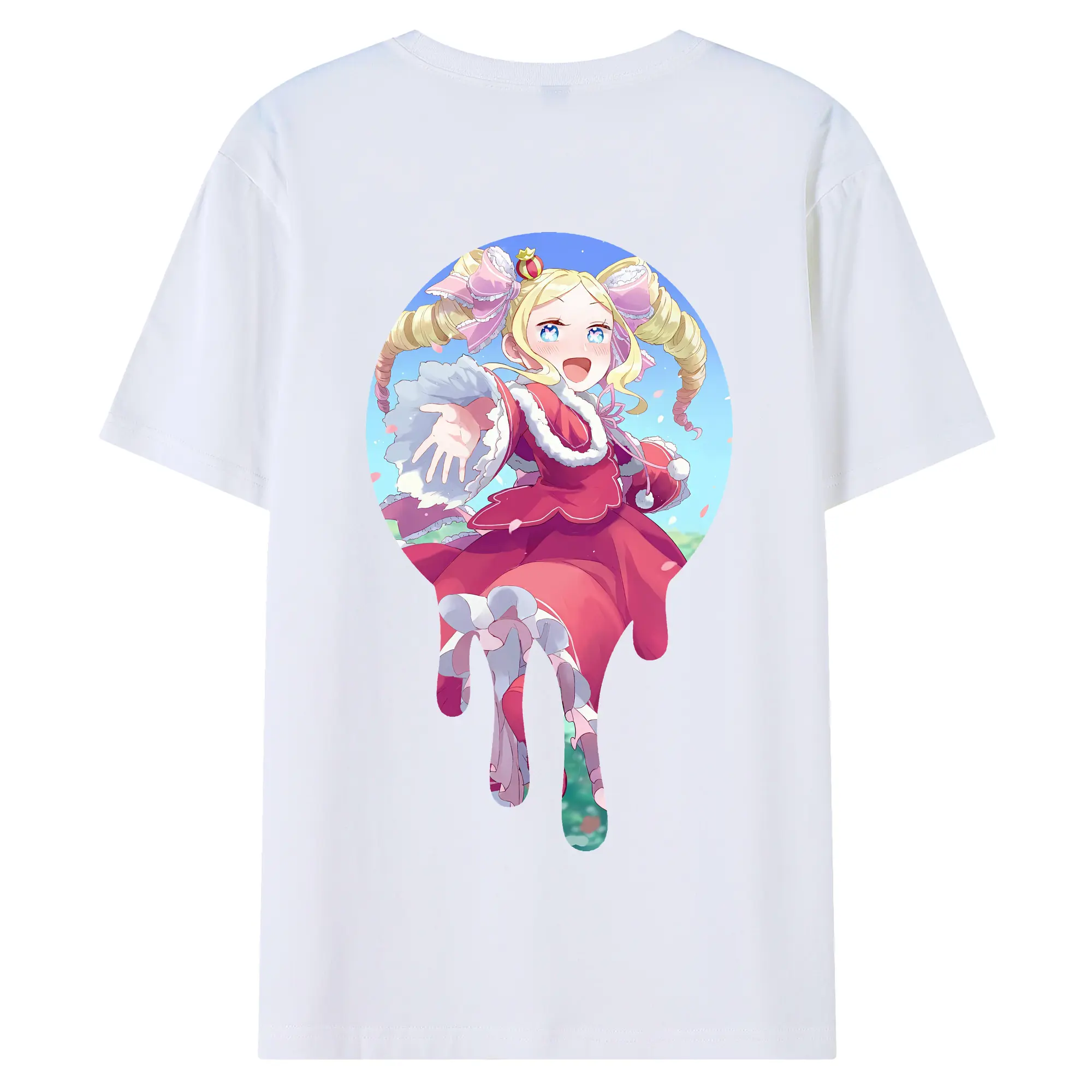 リゼロ グッズ ベアトリス - 綿100％ 半袖Tシャツ ・ バックプリント ・ 快適 通気性 ・ 日常使い 散歩 スポーツ用