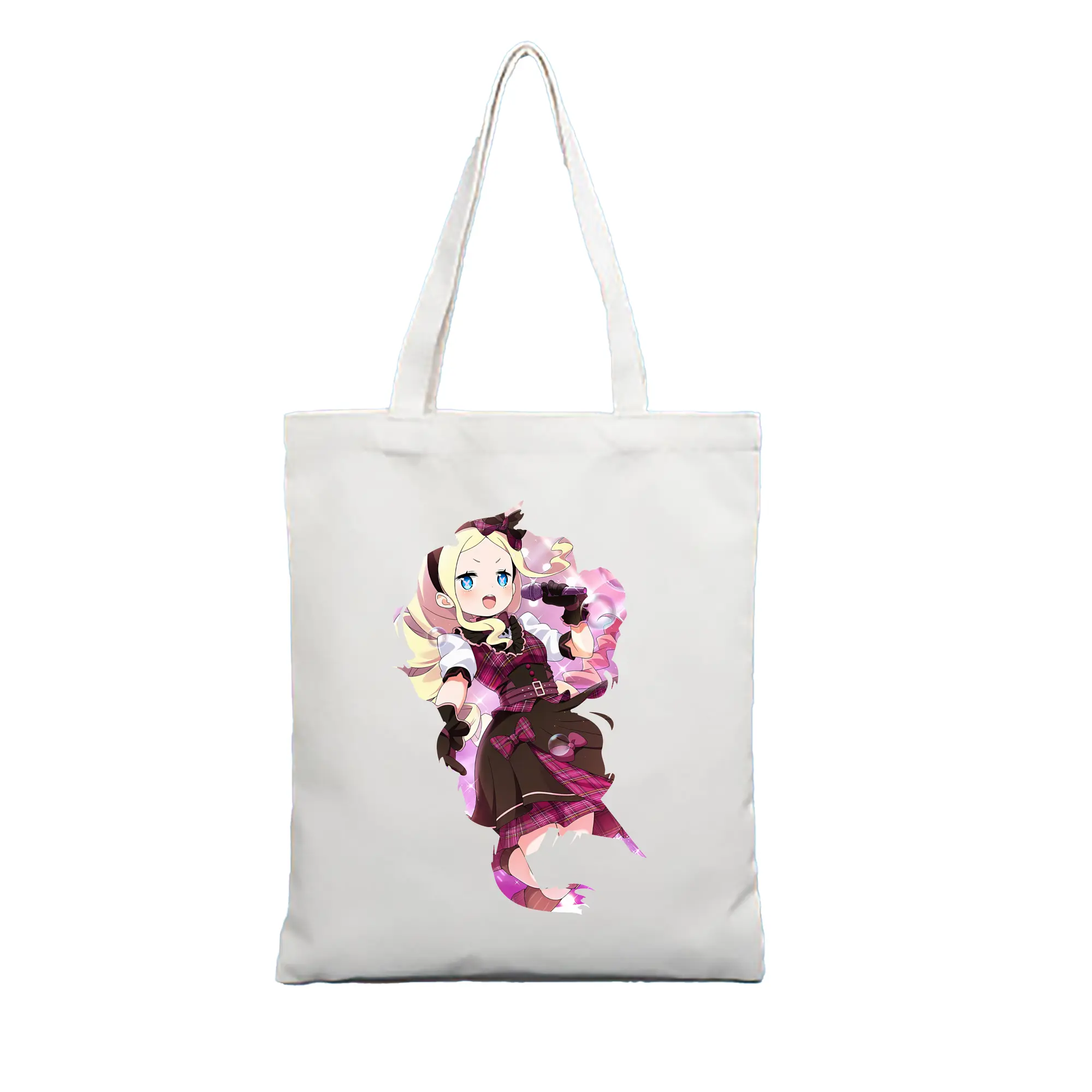 リゼロ グッズ ベアトリス - 縦型キャンバス手提げバッグ（トートバッグ） ・ キャンバス素材 ・ ショッピング用 ・ 軽量 丈夫 お手入れ簡単