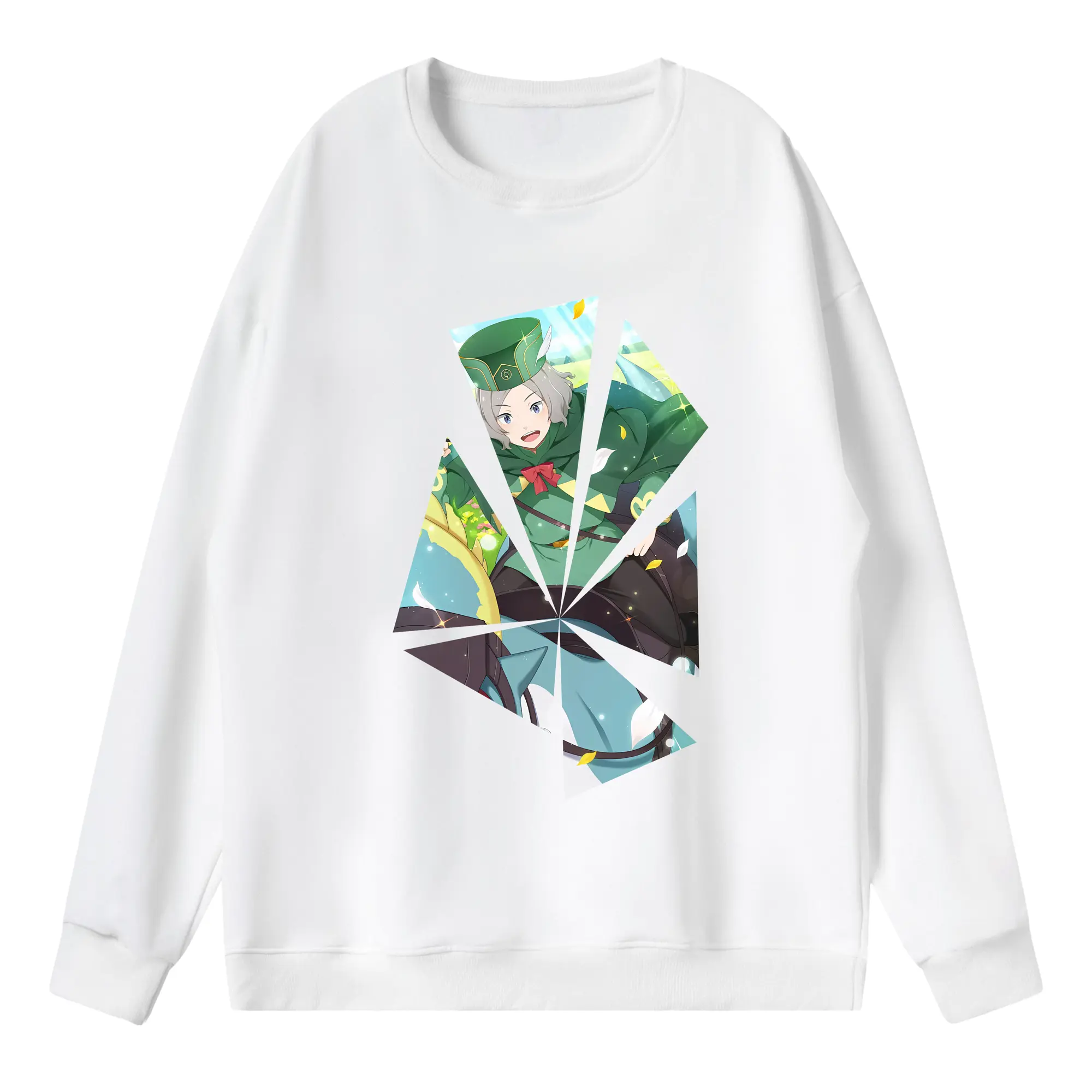 リゼロ グッズ オットー - 薄手 クルーネック スウェット 裏毛260g · ポリエステル 春秋向け カジュアル 男女兼用 · トレーナー デイリー スポーツ 散歩に最適