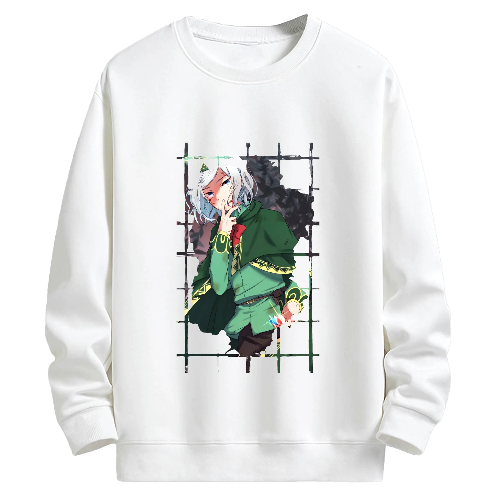 リゼロ グッズ オットー - キッズ クルーネックスウェットシャツ ・ フロントプリント ・ 綿80％ ポリエステル20％ ・ 快適 通学 スポーツ 日常使い お散歩用