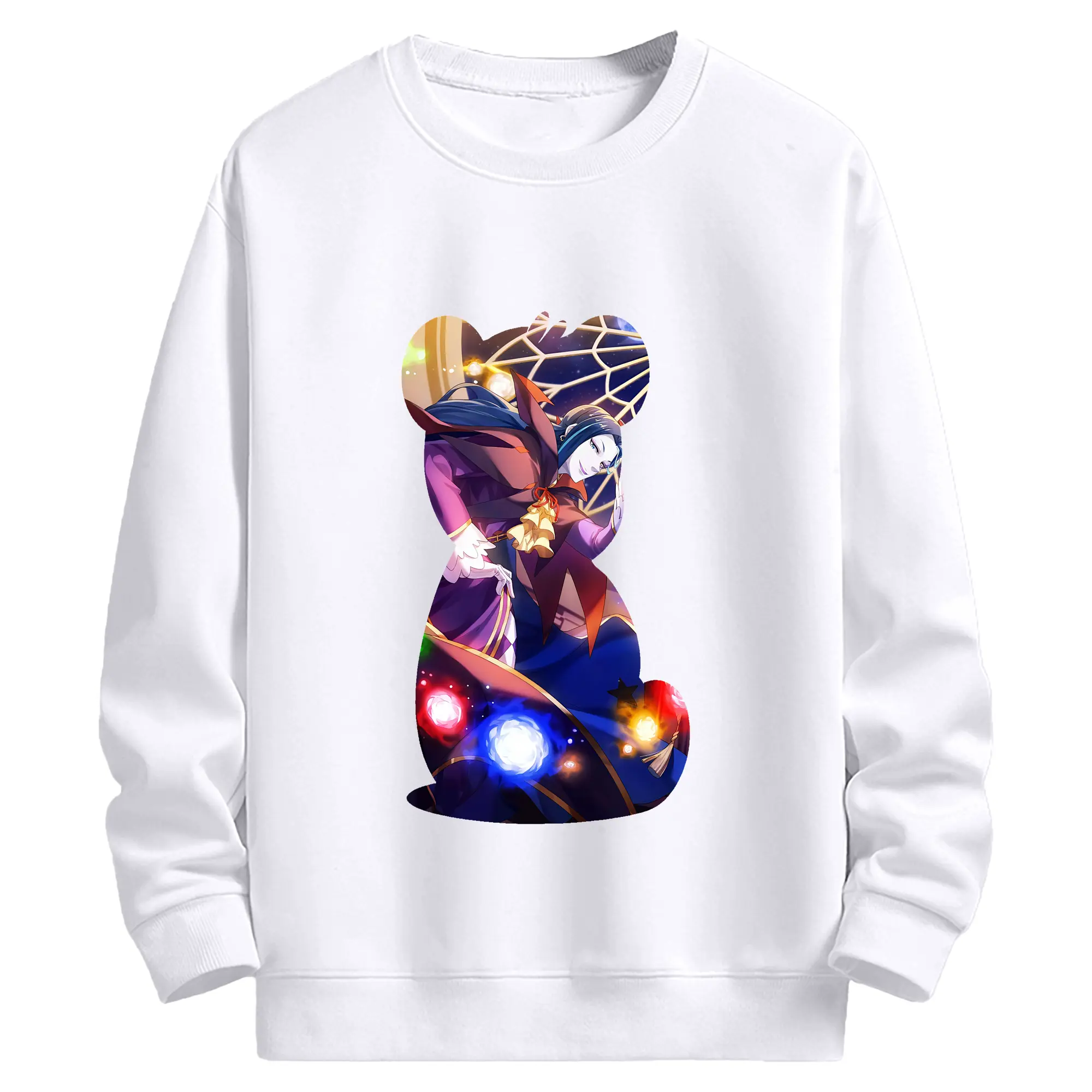 リゼロ グッズ ロズワール - 高品質 クルーネック スウェット ・ コットン59％ ポリエステル41％ ・ ユニセックス 長袖 トレーナー ・ カジュアル デイリー スポーツ 散歩用