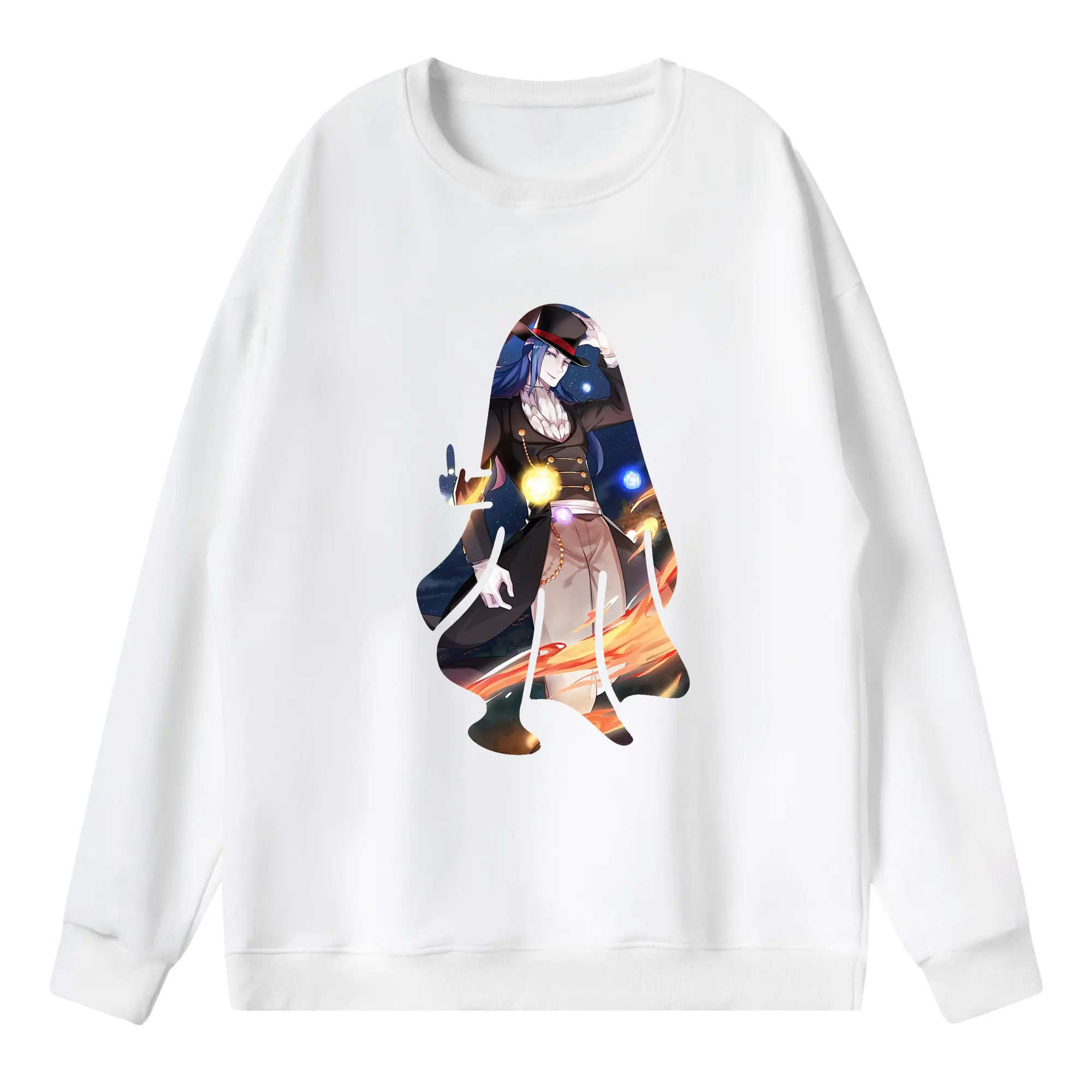 リゼロ グッズ ロズワール - 薄手 クルーネック スウェット 裏毛260g · ポリエステル 春秋向け カジュアル 男女兼用 · トレーナー デイリー スポーツ 散歩に最適