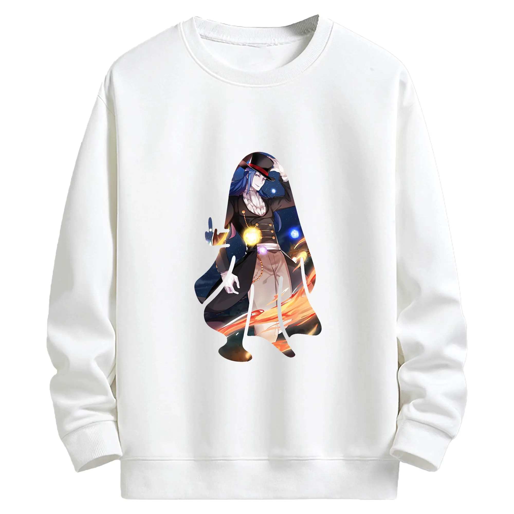 リゼロ グッズ ロズワール - キッズ クルーネックスウェットシャツ ・ フロントプリント ・ 綿80％ ポリエステル20％ ・ 快適 通学 スポーツ 日常使い お散歩用