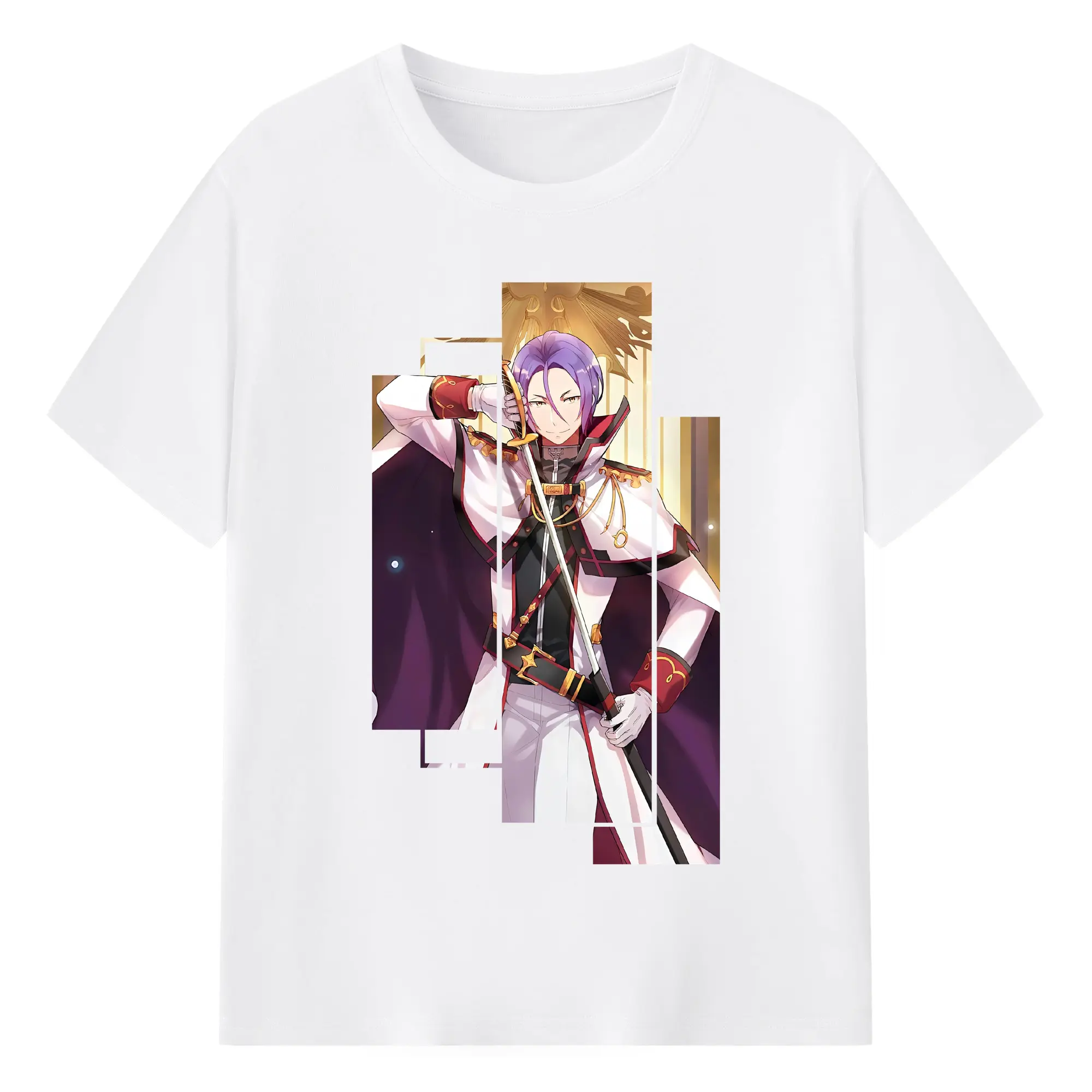 リゼロ グッズ ユリウス - 綿100％ 半袖Tシャツ ・ フロントプリント ・ 快適 通気性 ・ 日常使い 散歩 スポーツ用