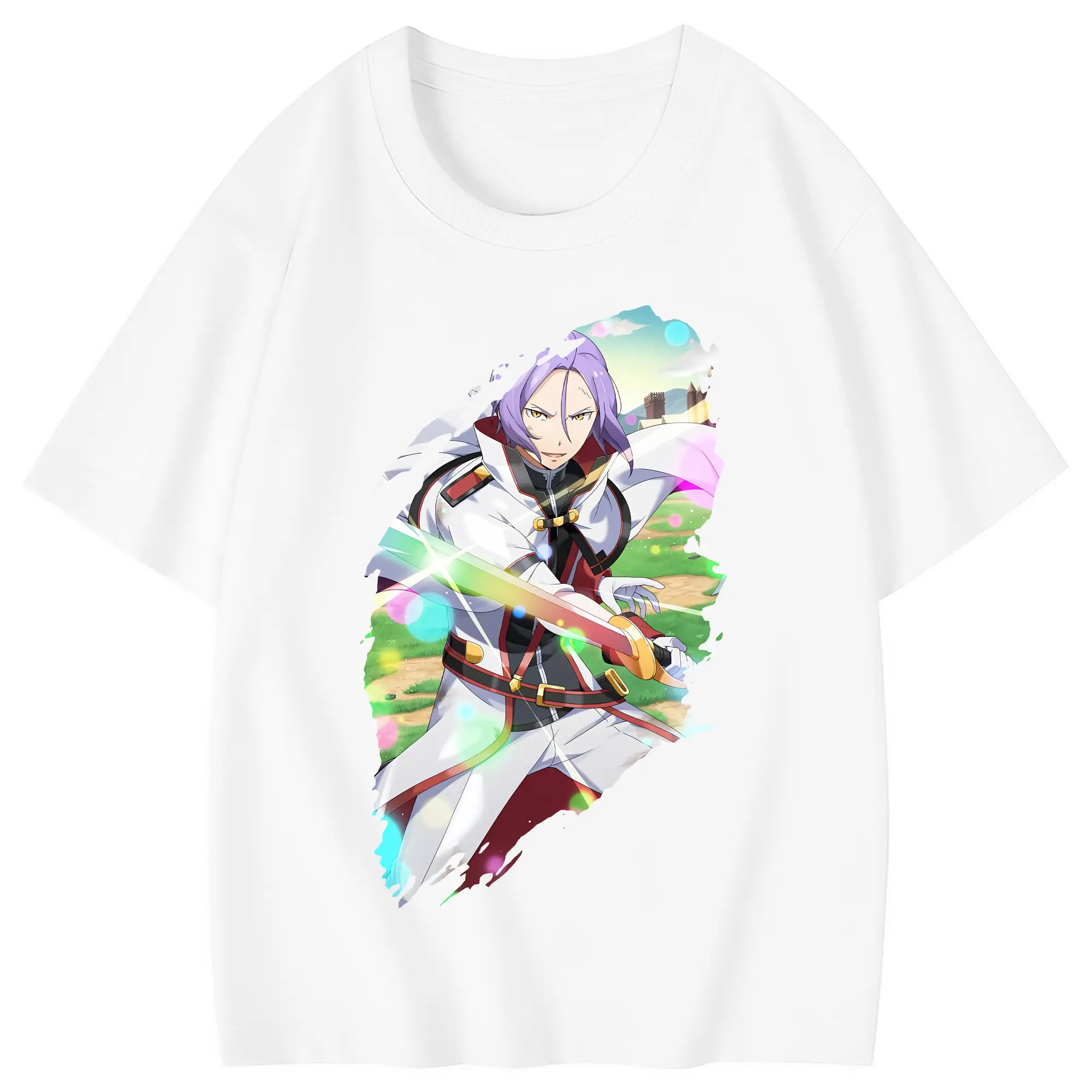 リゼロ グッズ ユリウス - 綿100％ キッズTシャツ ・ フロントプリント ・ 快適 通気性 ・ スポーツ カジュアル 散歩用