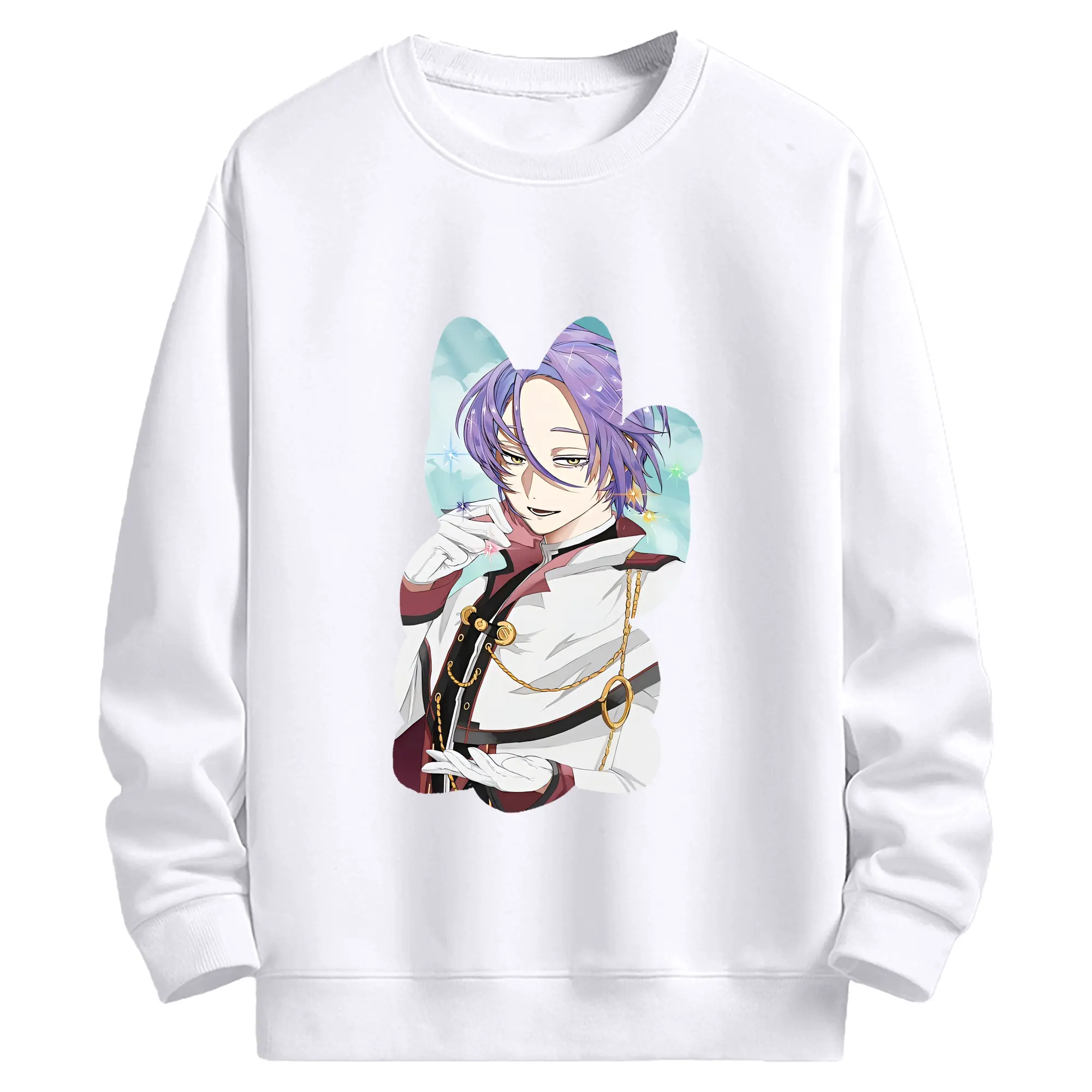 リゼロ グッズ ユリウス - 高品質 クルーネック スウェット ・ コットン59％ ポリエステル41％ ・ ユニセックス 長袖 トレーナー ・ カジュアル デイリー スポーツ 散歩用