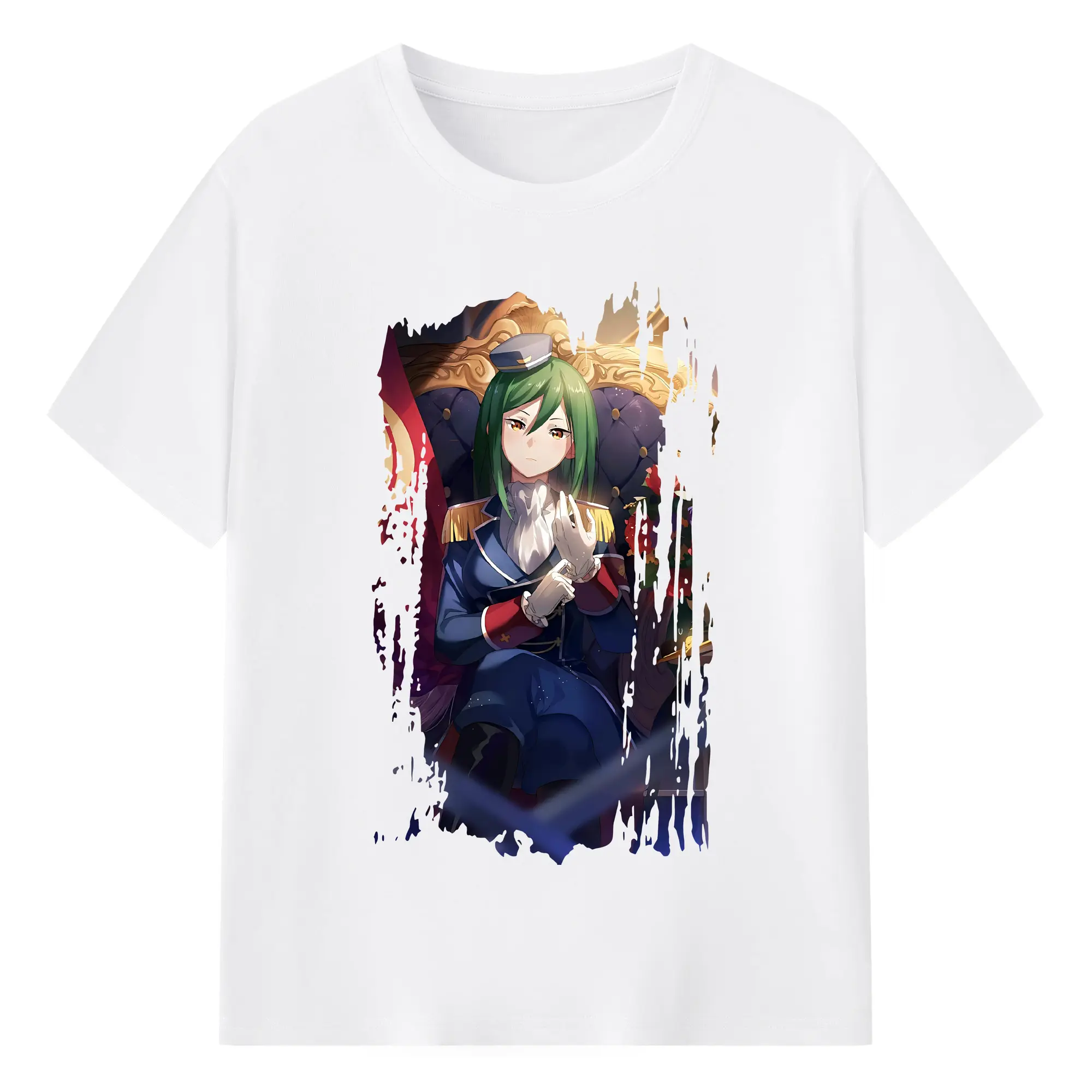 リゼロ グッズ シオン - 綿100％ 半袖Tシャツ ・ フロントプリント ・ 快適 通気性 ・ 日常使い 散歩 スポーツ用