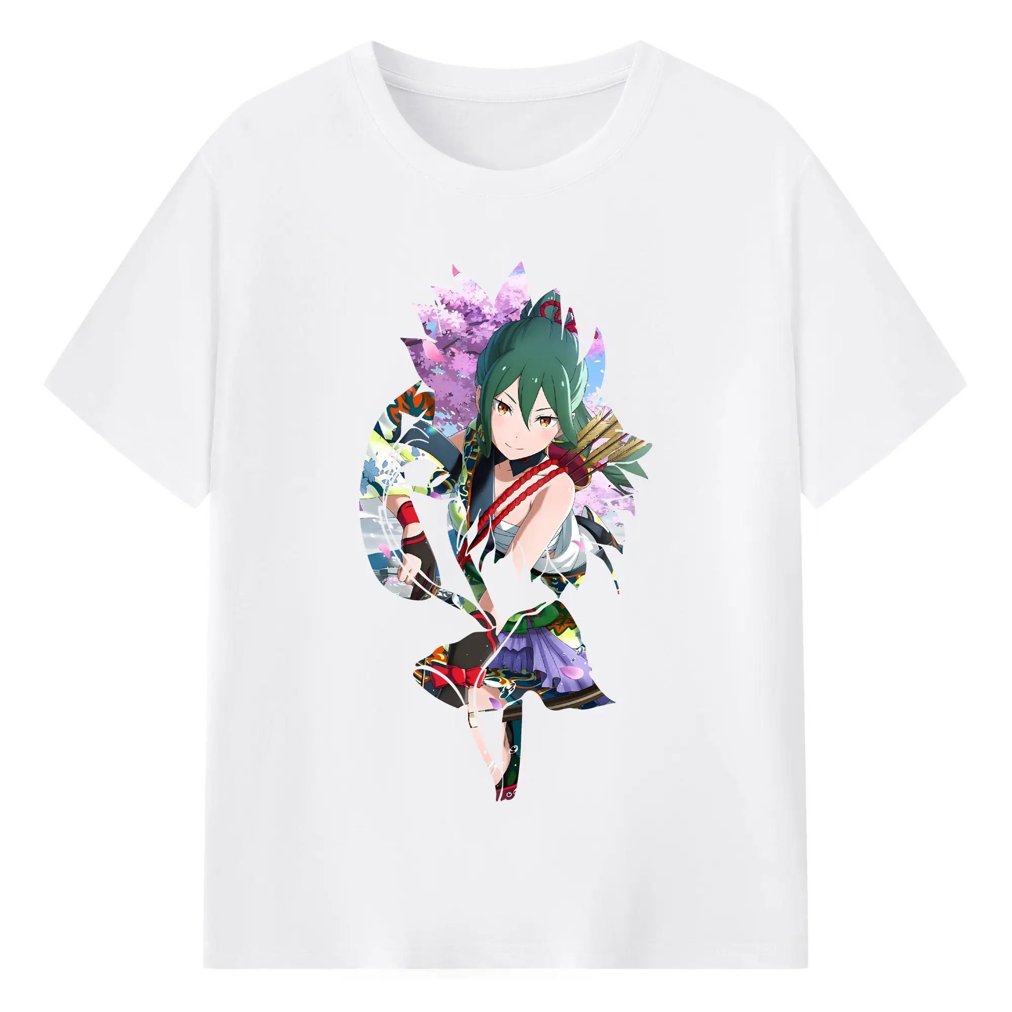 リゼロ グッズ シオン - 綿100％ 半袖Tシャツ ・ フロントプリント ・ 快適 通気性 ・ 日常使い 散歩 スポーツ用