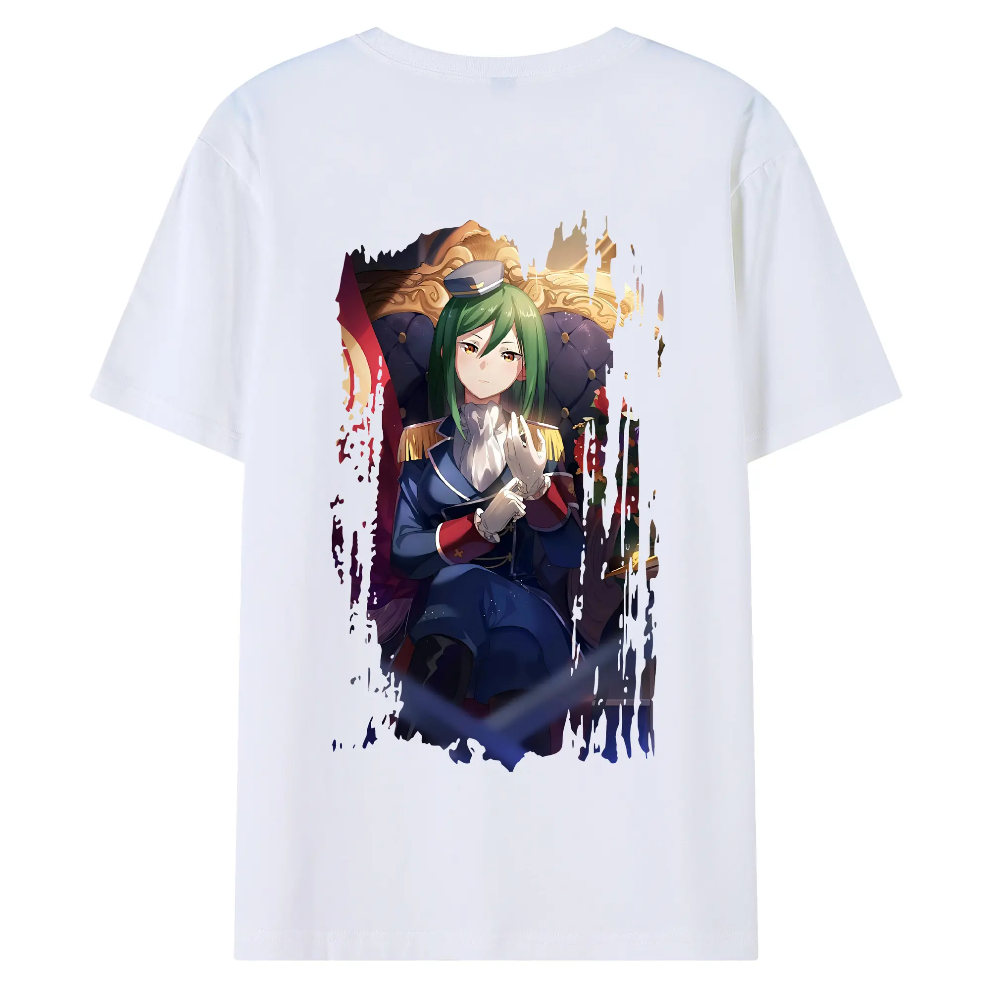 リゼロ グッズ シオン - 綿100％ 半袖Tシャツ ・ バックプリント ・ 快適 通気性 ・ 日常使い 散歩 スポーツ用