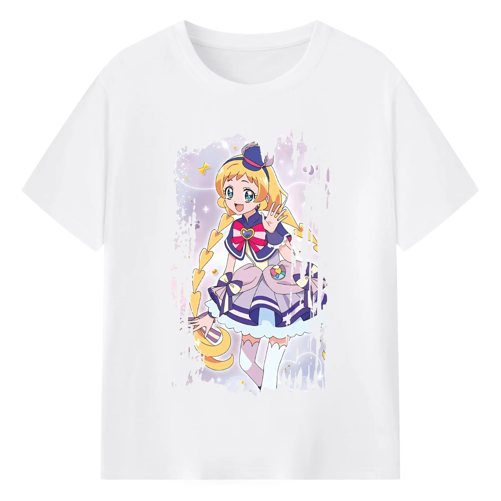 わんだふるぷりきゅあ グッズ 犬飼いろは - 綿100％ 半袖Tシャツ ・ フロントプリント ・ 快適 通気性 ・ 日常使い 散歩 スポーツ用