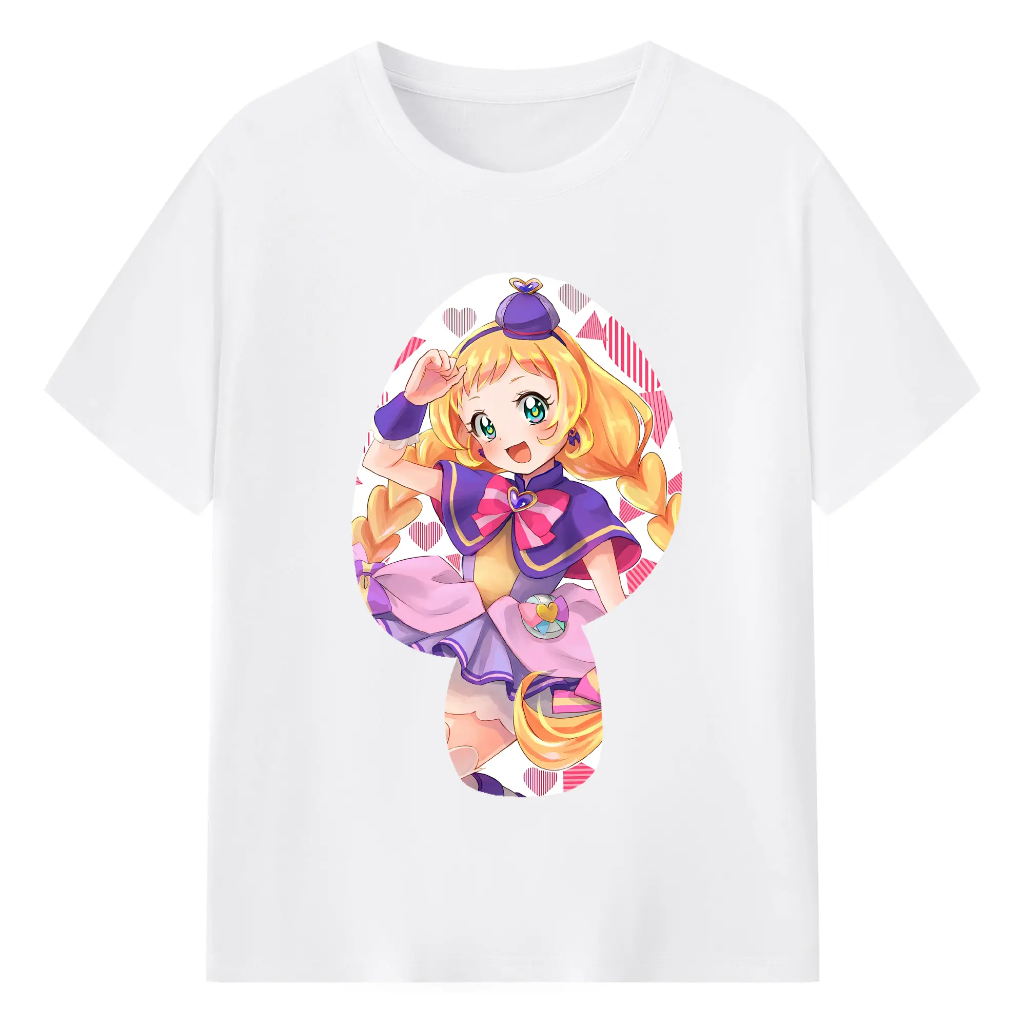 わんだふるぷりきゅあ グッズ 犬飼いろは - 綿100％ 半袖Tシャツ ・ フロントプリント ・ 快適 通気性 ・ 日常使い 散歩 スポーツ用