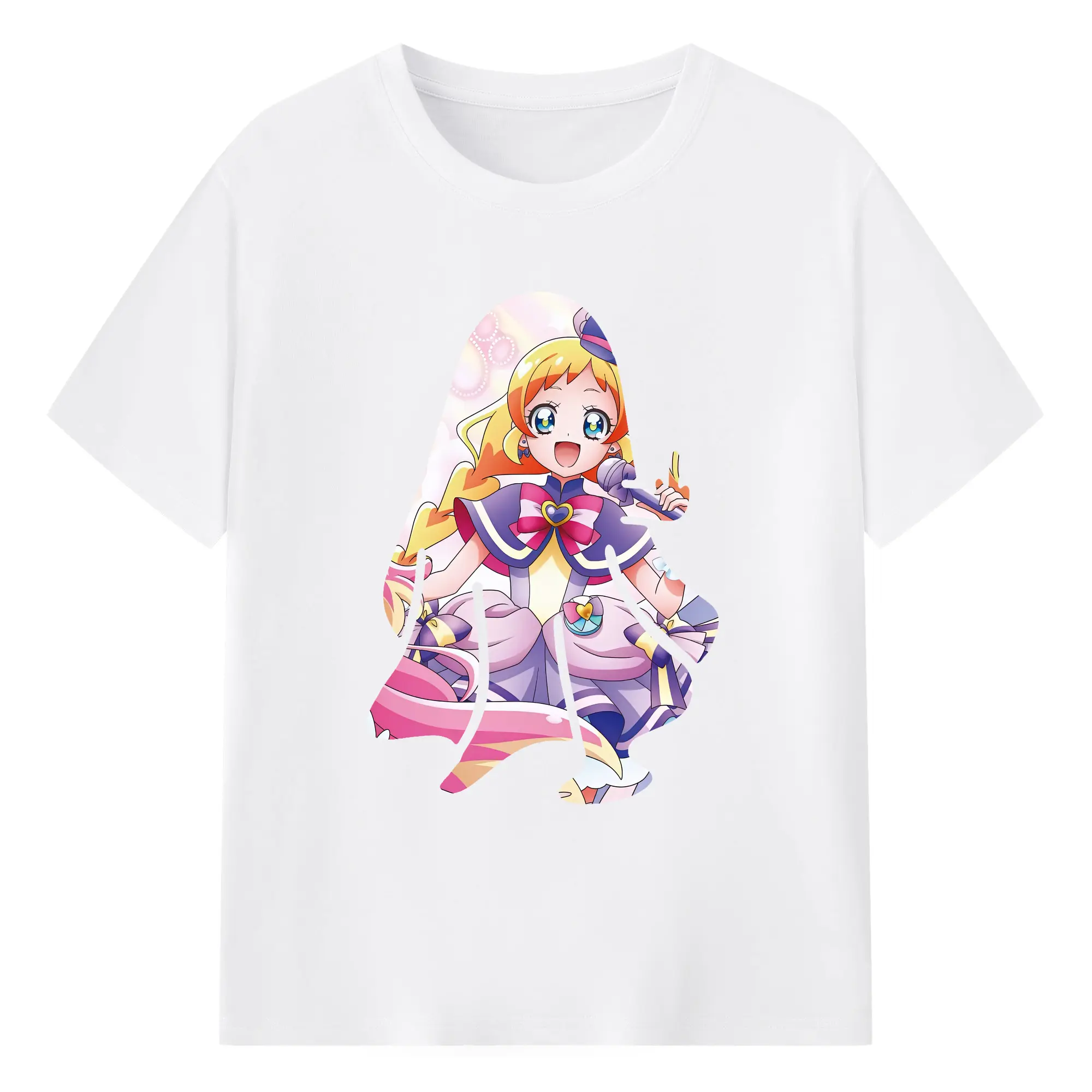 わんだふるぷりきゅあ グッズ 犬飼いろは - 綿100％ 半袖Tシャツ ・ フロントプリント ・ 快適 通気性 ・ 日常使い 散歩 スポーツ用