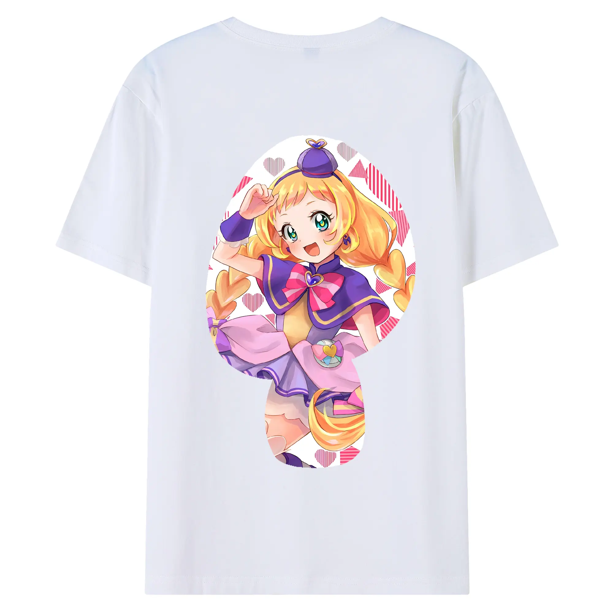 わんだふるぷりきゅあ グッズ 犬飼いろは - 綿100％ 半袖Tシャツ ・ バックプリント ・ 快適 通気性 ・ 日常使い 散歩 スポーツ用