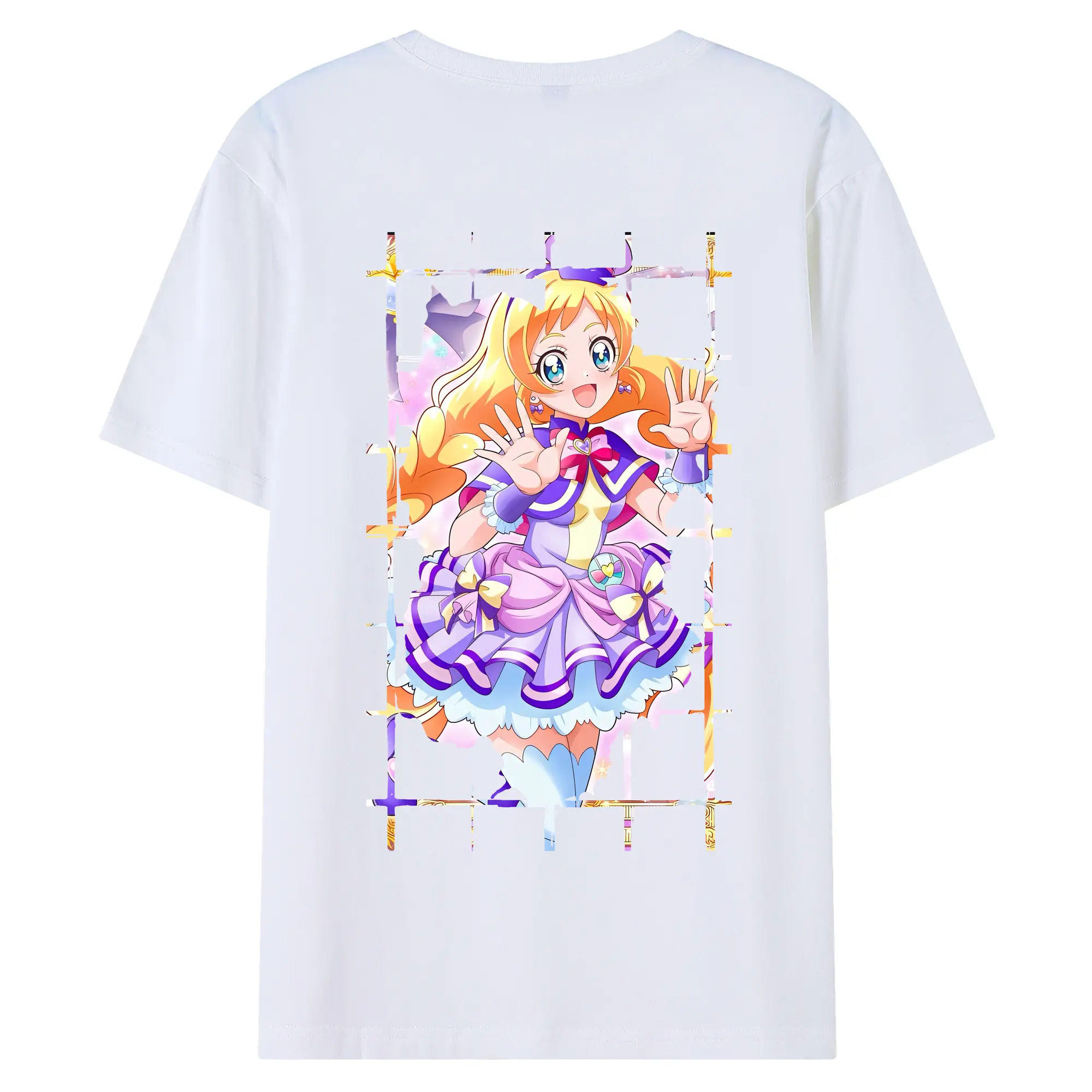 わんだふるぷりきゅあ グッズ 犬飼いろは - 綿100％ 半袖Tシャツ ・ バックプリント ・ 快適 通気性 ・ 日常使い 散歩 スポーツ用