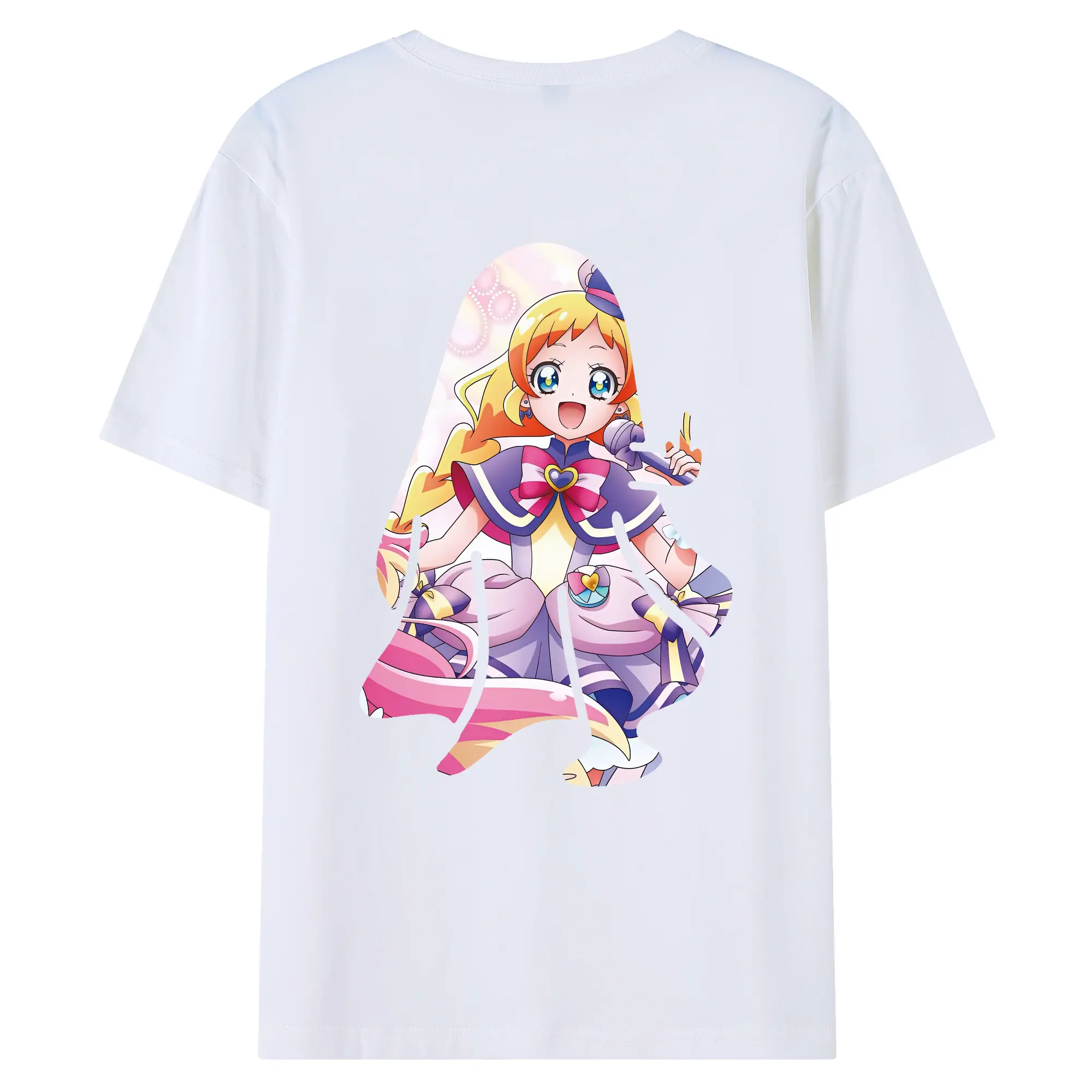 わんだふるぷりきゅあ グッズ 犬飼いろは - 綿100％ 半袖Tシャツ ・ バックプリント ・ 快適 通気性 ・ 日常使い 散歩 スポーツ用