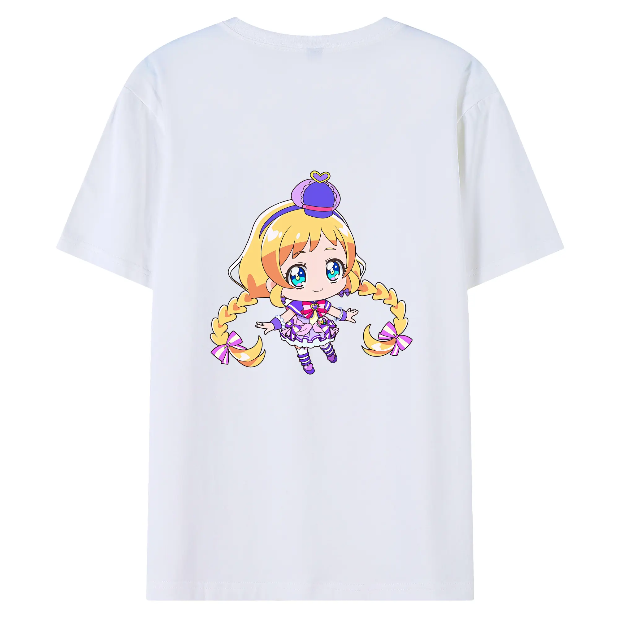 わんだふるぷりきゅあ グッズ 犬飼いろは - 綿100％ 半袖Tシャツ ・ バックプリント ・ 快適 通気性 ・ 日常使い 散歩 スポーツ用