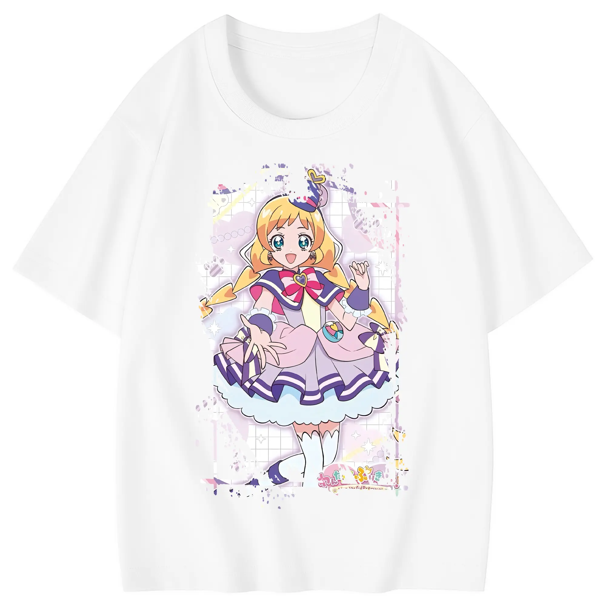 わんだふるぷりきゅあ グッズ 犬飼いろは - 綿100％ キッズTシャツ ・ フロントプリント ・ 快適 通気性 ・ スポーツ カジュアル 散歩用