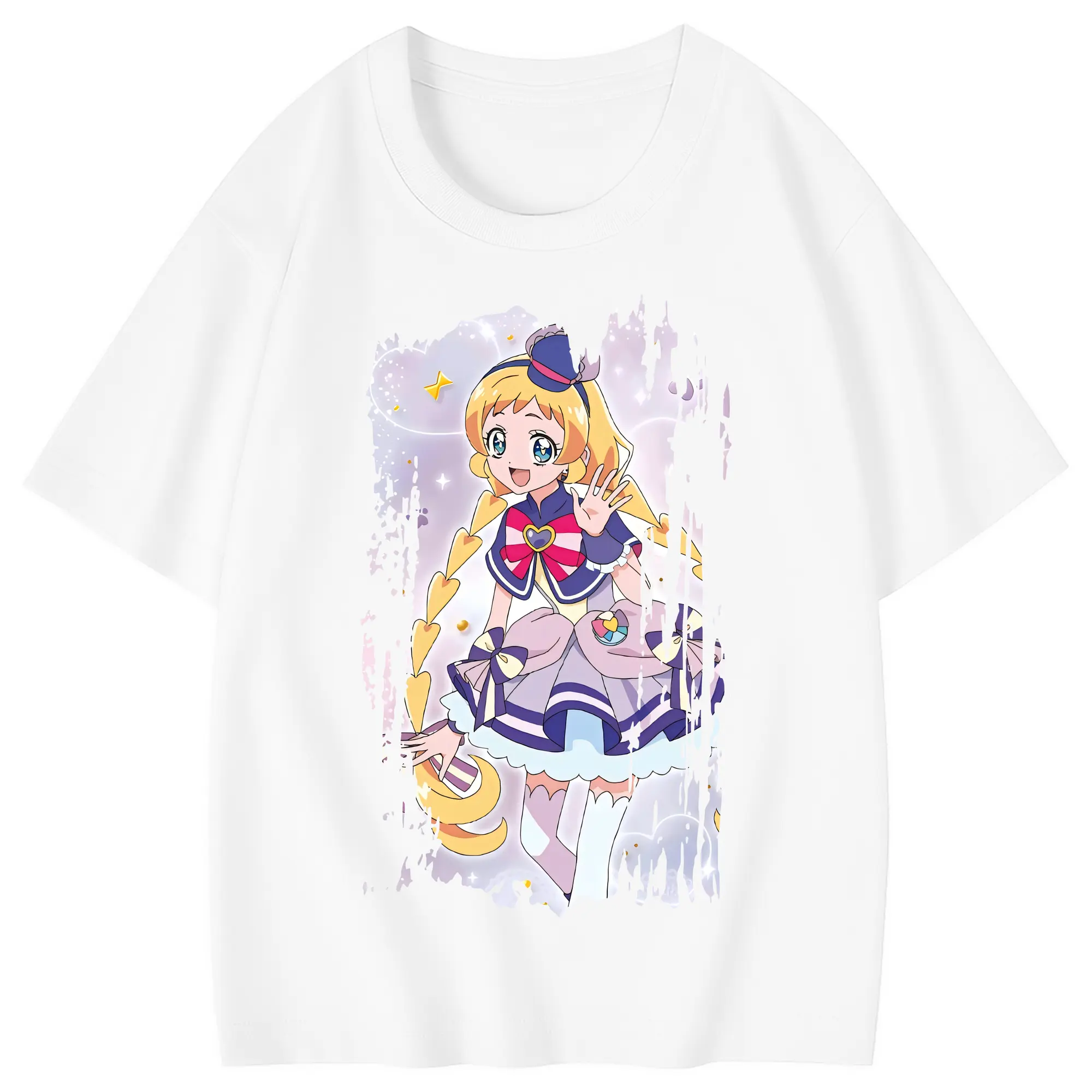 わんだふるぷりきゅあ グッズ 犬飼いろは - 綿100％ キッズTシャツ ・ フロントプリント ・ 快適 通気性 ・ スポーツ カジュアル 散歩用