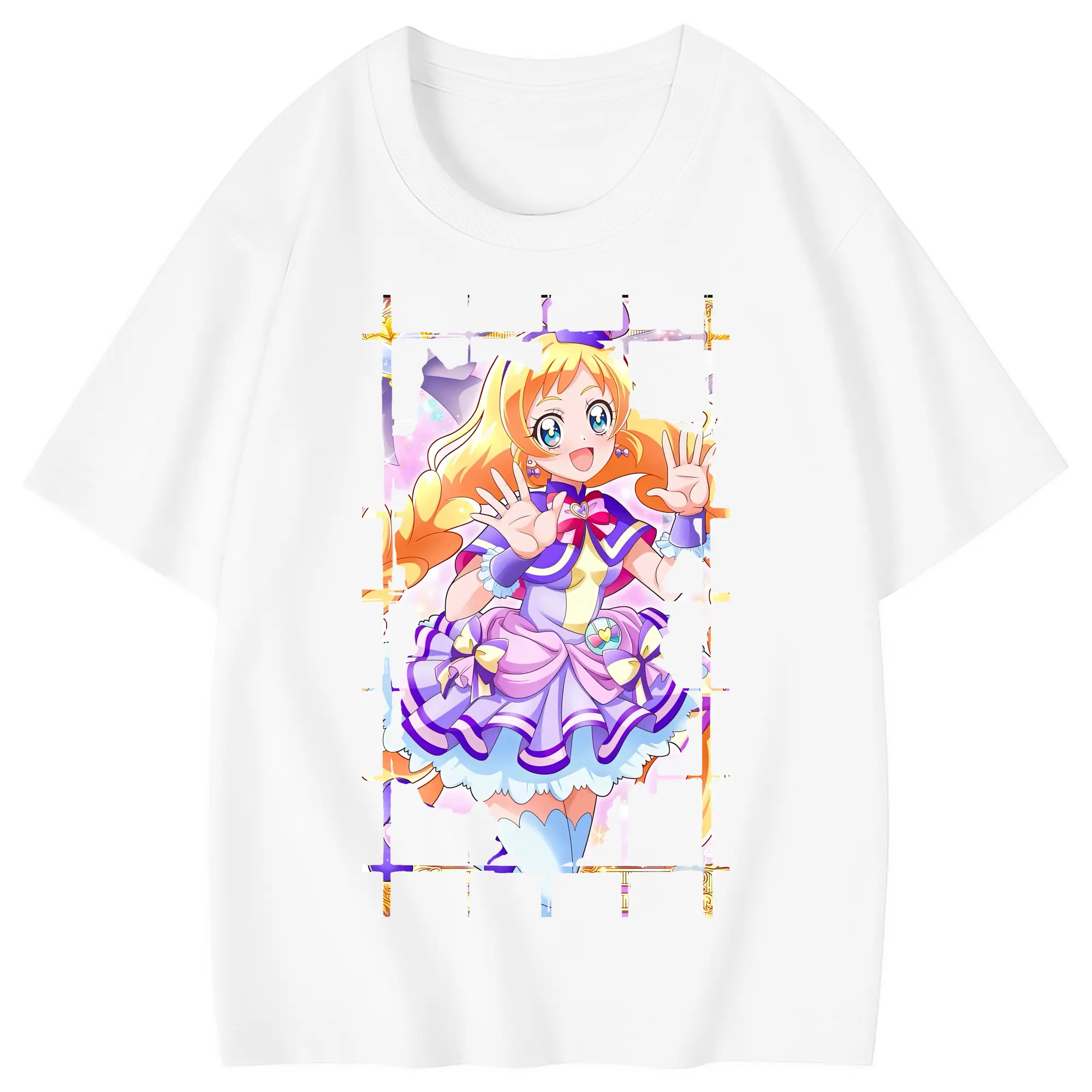 わんだふるぷりきゅあ グッズ 犬飼いろは - 綿100％ キッズTシャツ ・ フロントプリント ・ 快適 通気性 ・ スポーツ カジュアル 散歩用