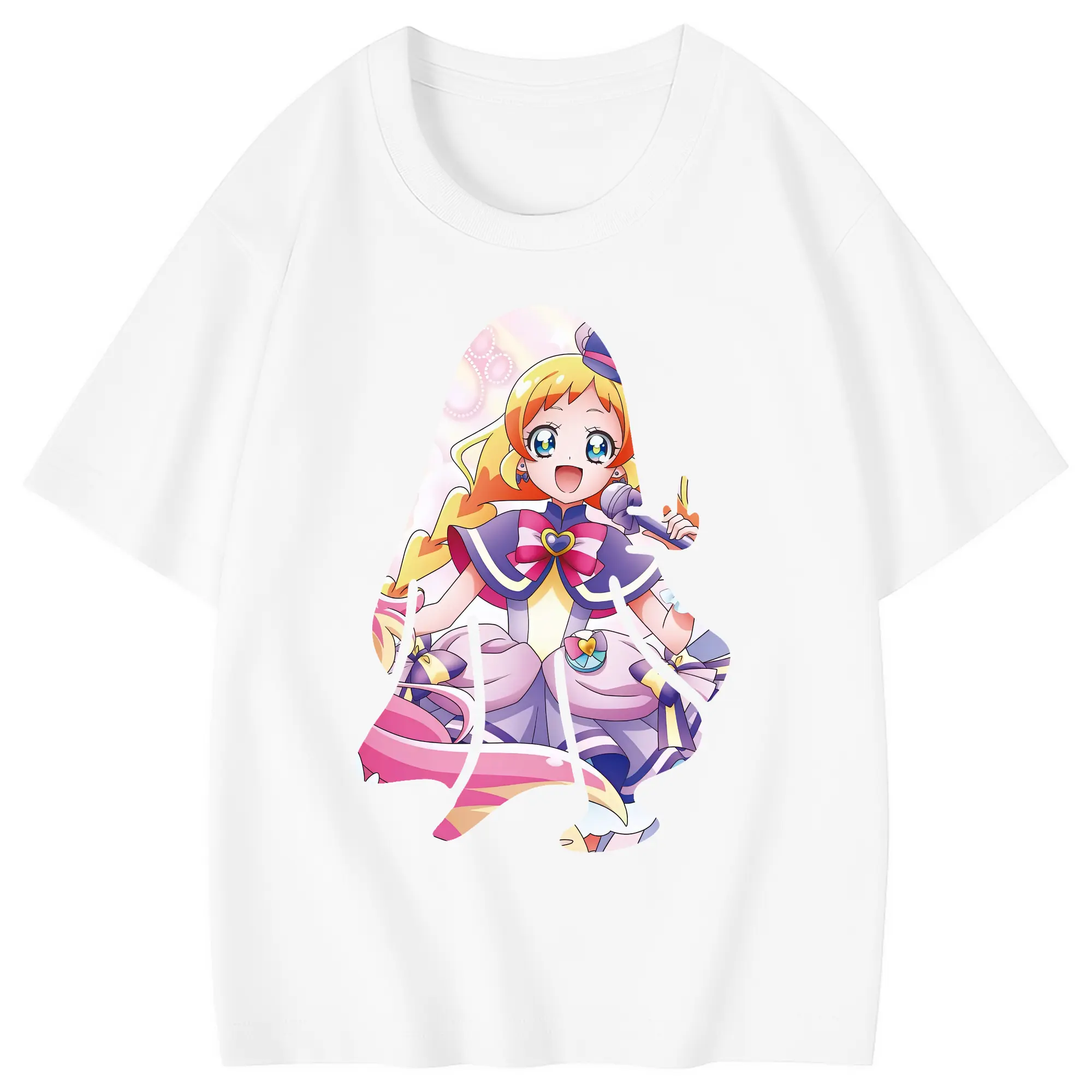 わんだふるぷりきゅあ グッズ 犬飼いろは - 綿100％ キッズTシャツ ・ フロントプリント ・ 快適 通気性 ・ スポーツ カジュアル 散歩用