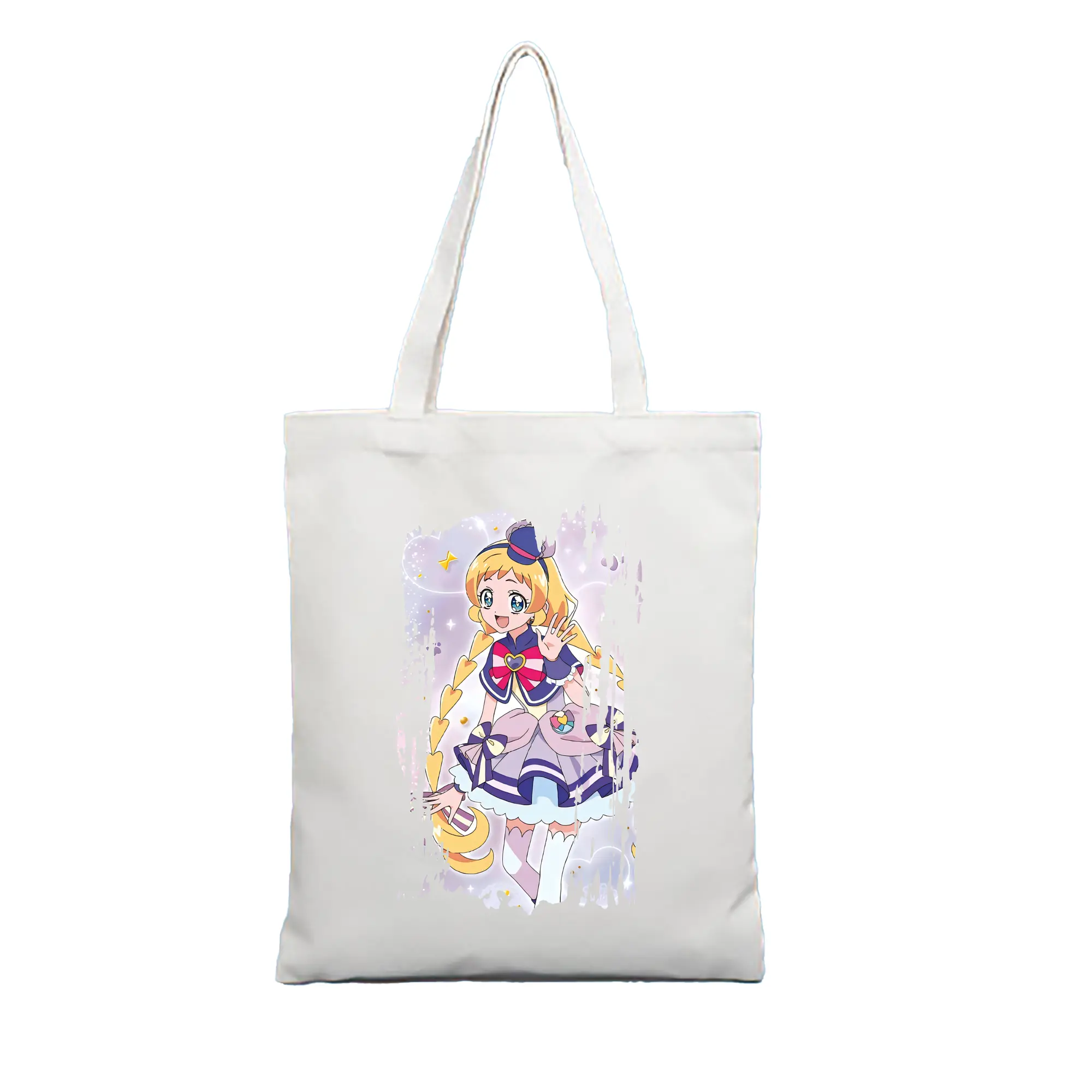 わんだふるぷりきゅあ グッズ 犬飼いろは - 縦型キャンバス手提げバッグ（トートバッグ） ・ キャンバス素材 ・ ショッピング用 ・ 軽量 丈夫 お手入れ簡単