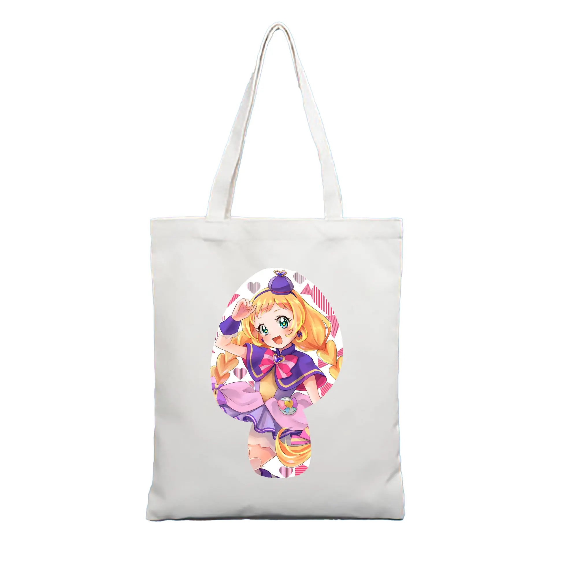 わんだふるぷりきゅあ グッズ 犬飼いろは - 縦型キャンバス手提げバッグ（トートバッグ） ・ キャンバス素材 ・ ショッピング用 ・ 軽量 丈夫 お手入れ簡単