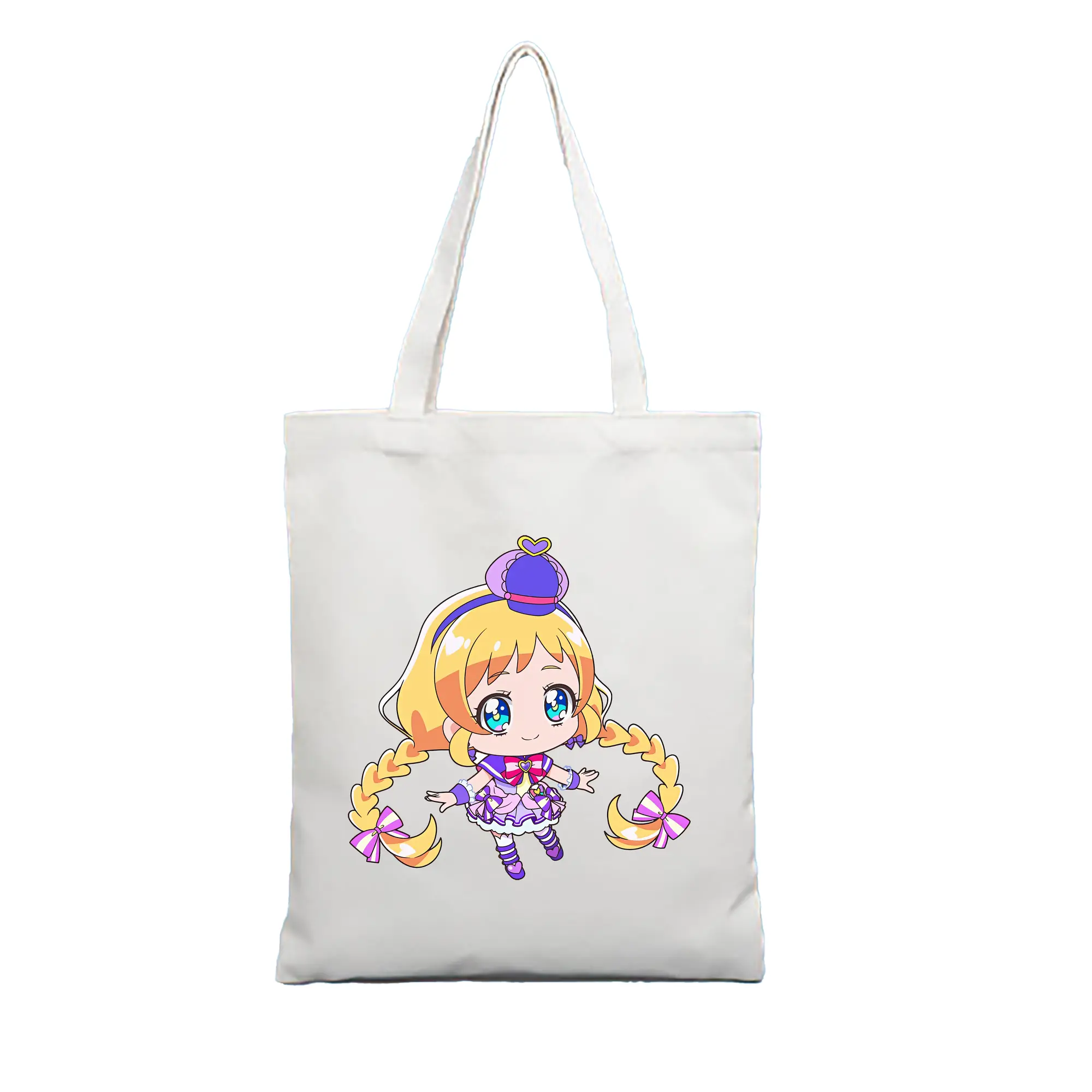 わんだふるぷりきゅあ グッズ 犬飼いろは - 縦型キャンバス手提げバッグ（トートバッグ） ・ キャンバス素材 ・ ショッピング用 ・ 軽量 丈夫 お手入れ簡単