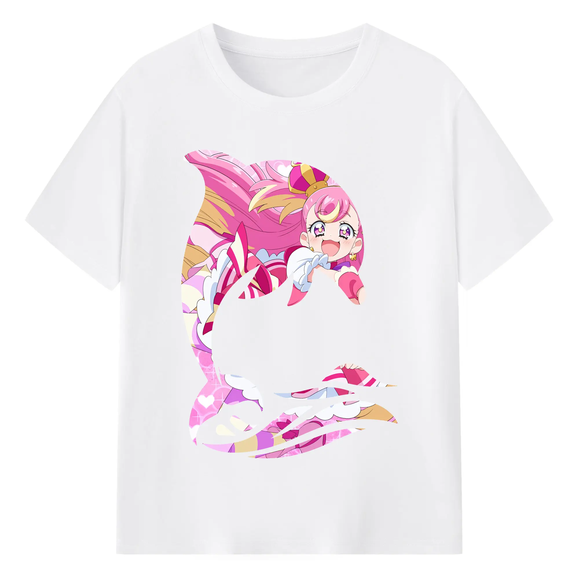 わんだふるぷりきゅあ グッズ 犬飼こむぎ - 綿100％ 半袖Tシャツ ・ フロントプリント ・ 快適 通気性 ・ 日常使い 散歩 スポーツ用