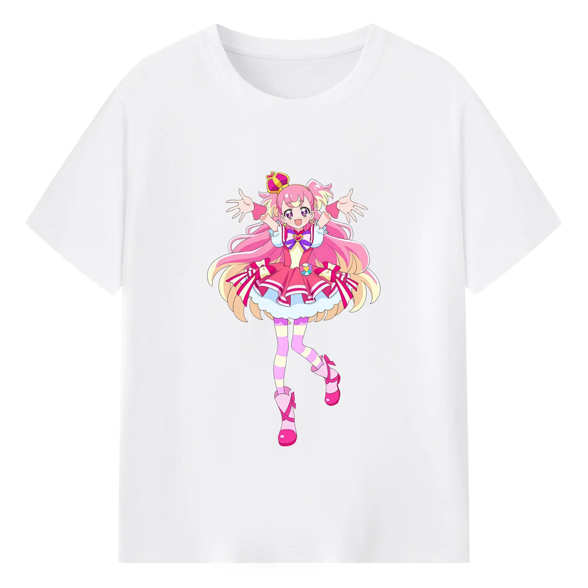 わんだふるぷりきゅあ グッズ 犬飼こむぎ - 綿100％ 半袖Tシャツ ・ フロントプリント ・ 快適 通気性 ・ 日常使い 散歩 スポーツ用