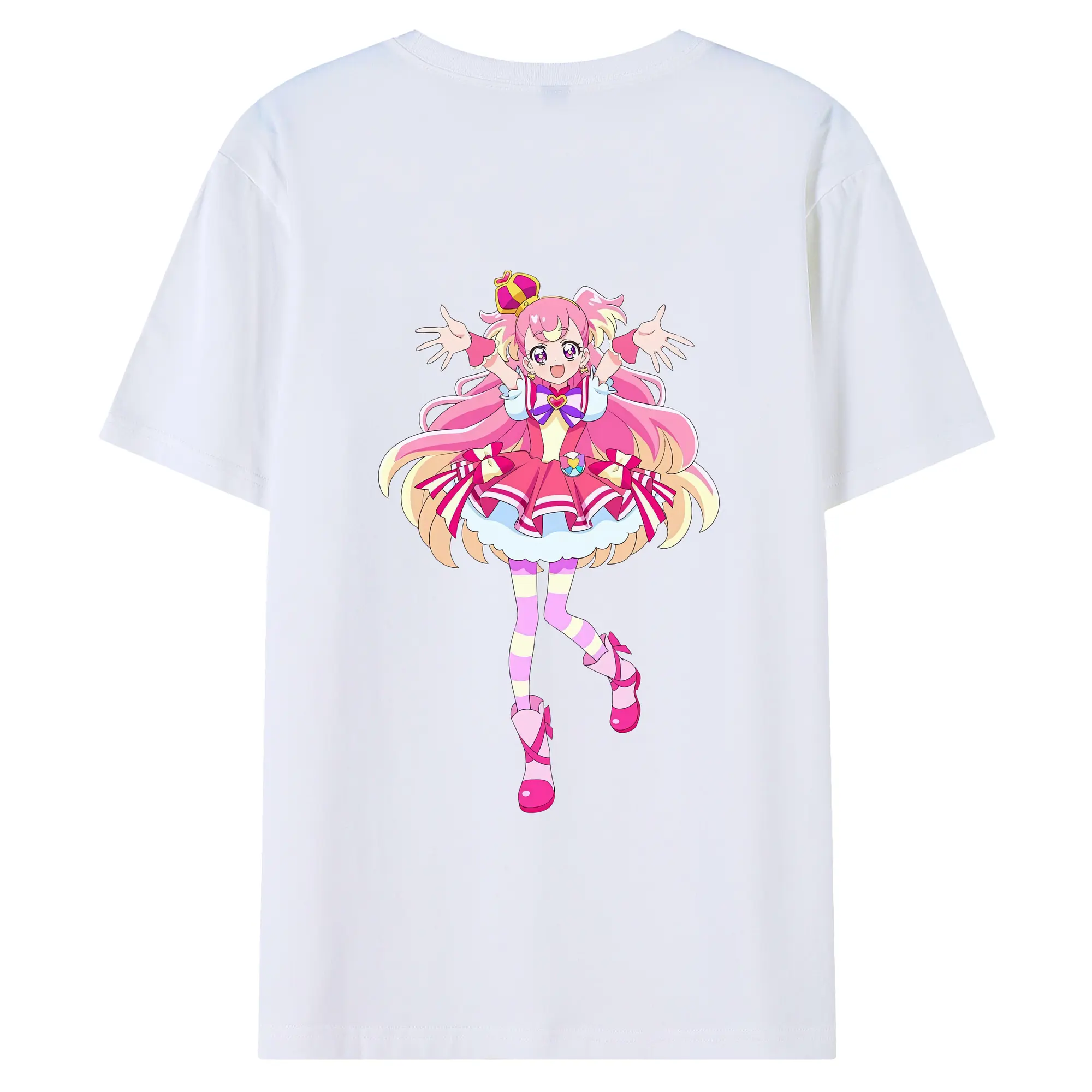 わんだふるぷりきゅあ グッズ 犬飼こむぎ - 綿100％ 半袖Tシャツ ・ バックプリント ・ 快適 通気性 ・ 日常使い 散歩 スポーツ用